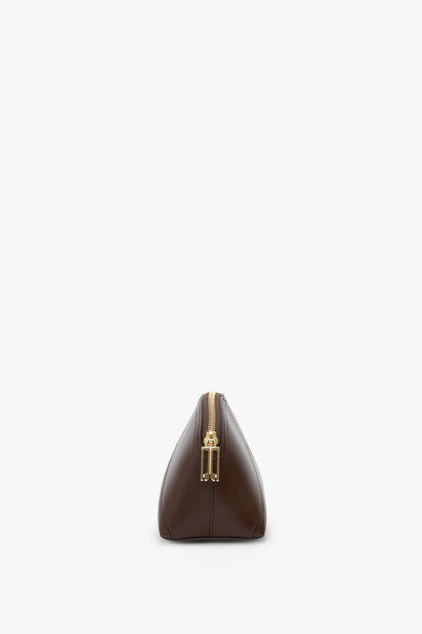 Victoria Mini Travel Pouch In Dark Brown Leather sold by Victoria Beckham product image thumbnail 4