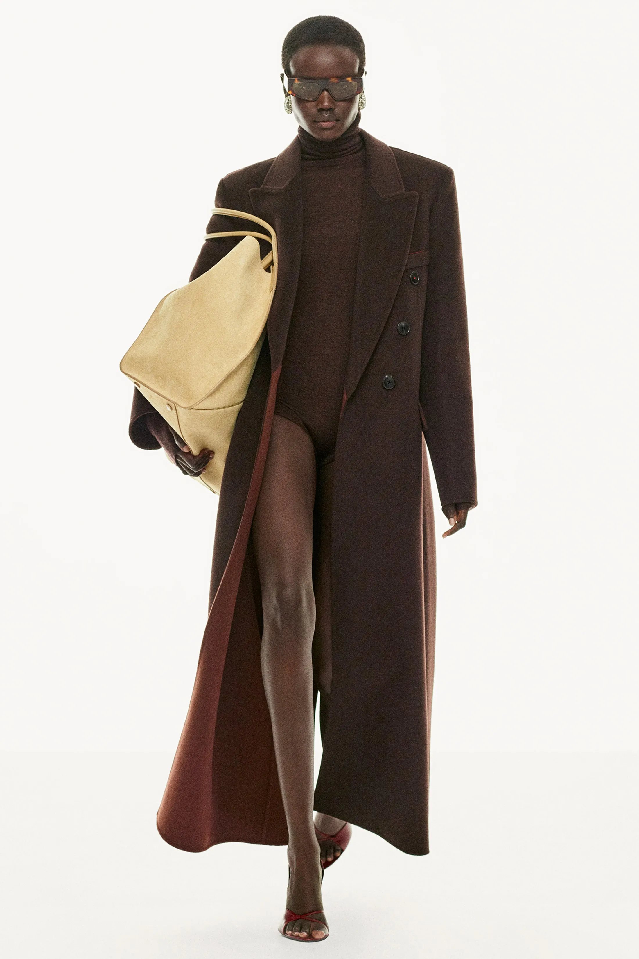 Overcoat In Dark Chocolate sold by Victoria Beckham product image thumbnail 2