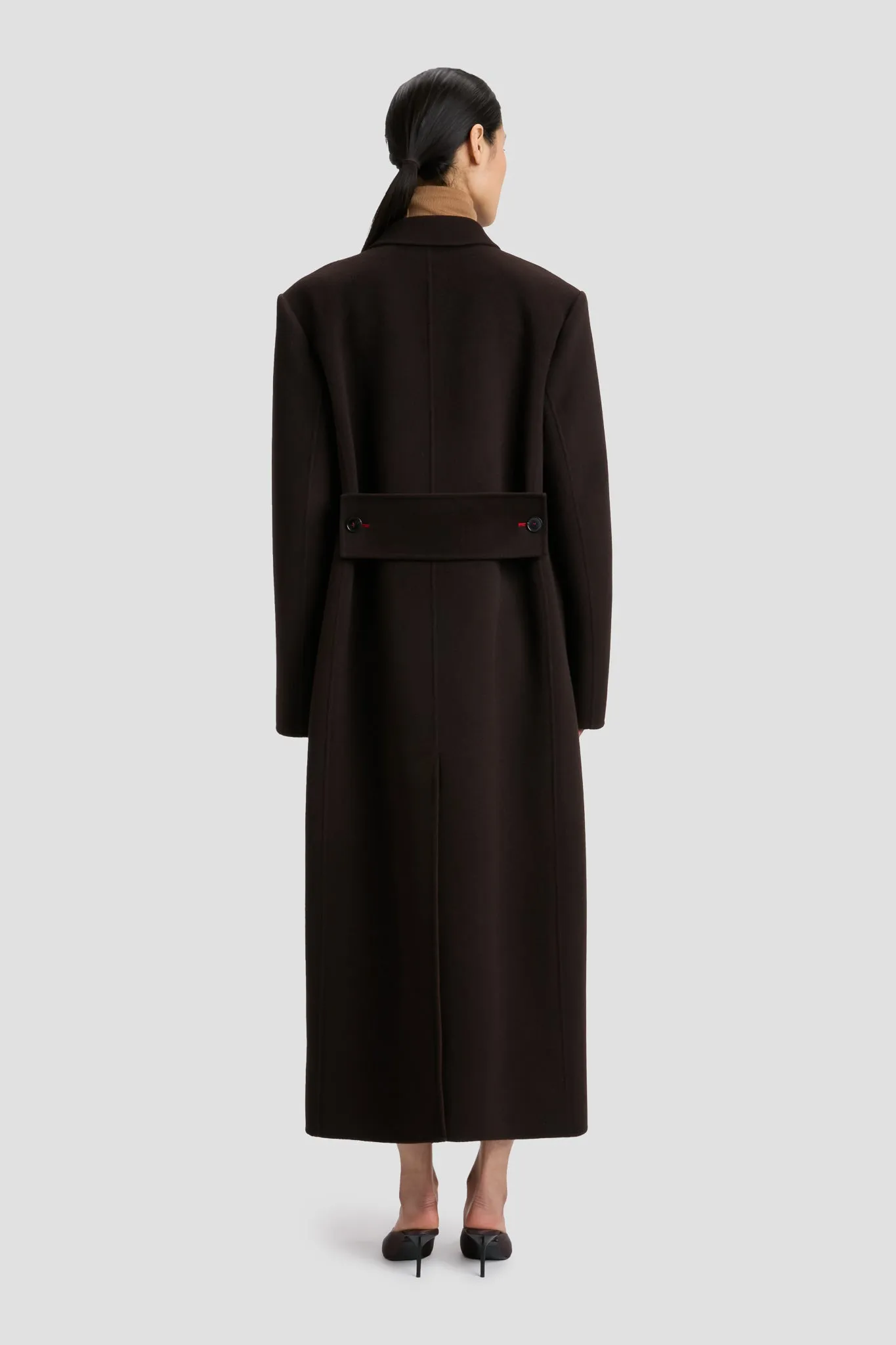 Overcoat In Dark Chocolate sold by Victoria Beckham product image thumbnail 5