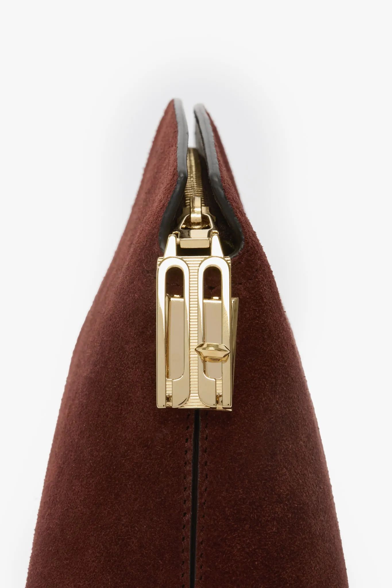 Victoria Clutch Bag In Dark Brown Suede sold by Victoria Beckham product image thumbnail 3