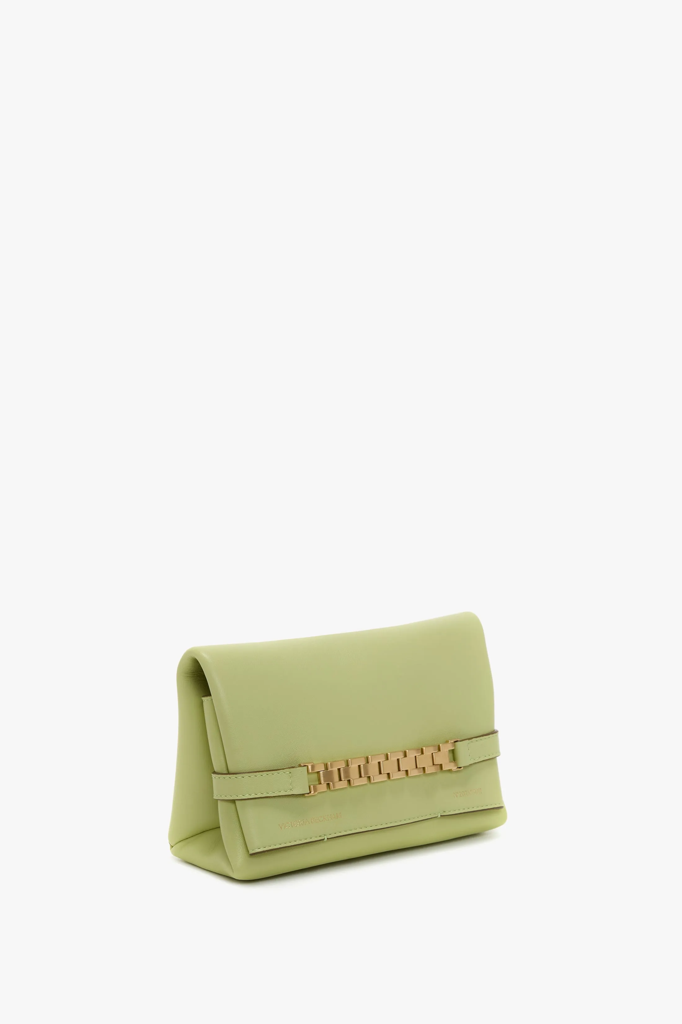 Mini Chain Pouch Bag With Long Strap In Avocado Leather sold by Victoria Beckham product image thumbnail 3