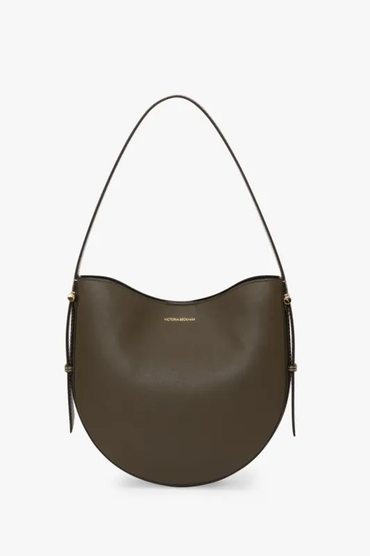 Medium Dia Hobo Bag In Dark Khaki Smooth Leather sold by Victoria Beckham