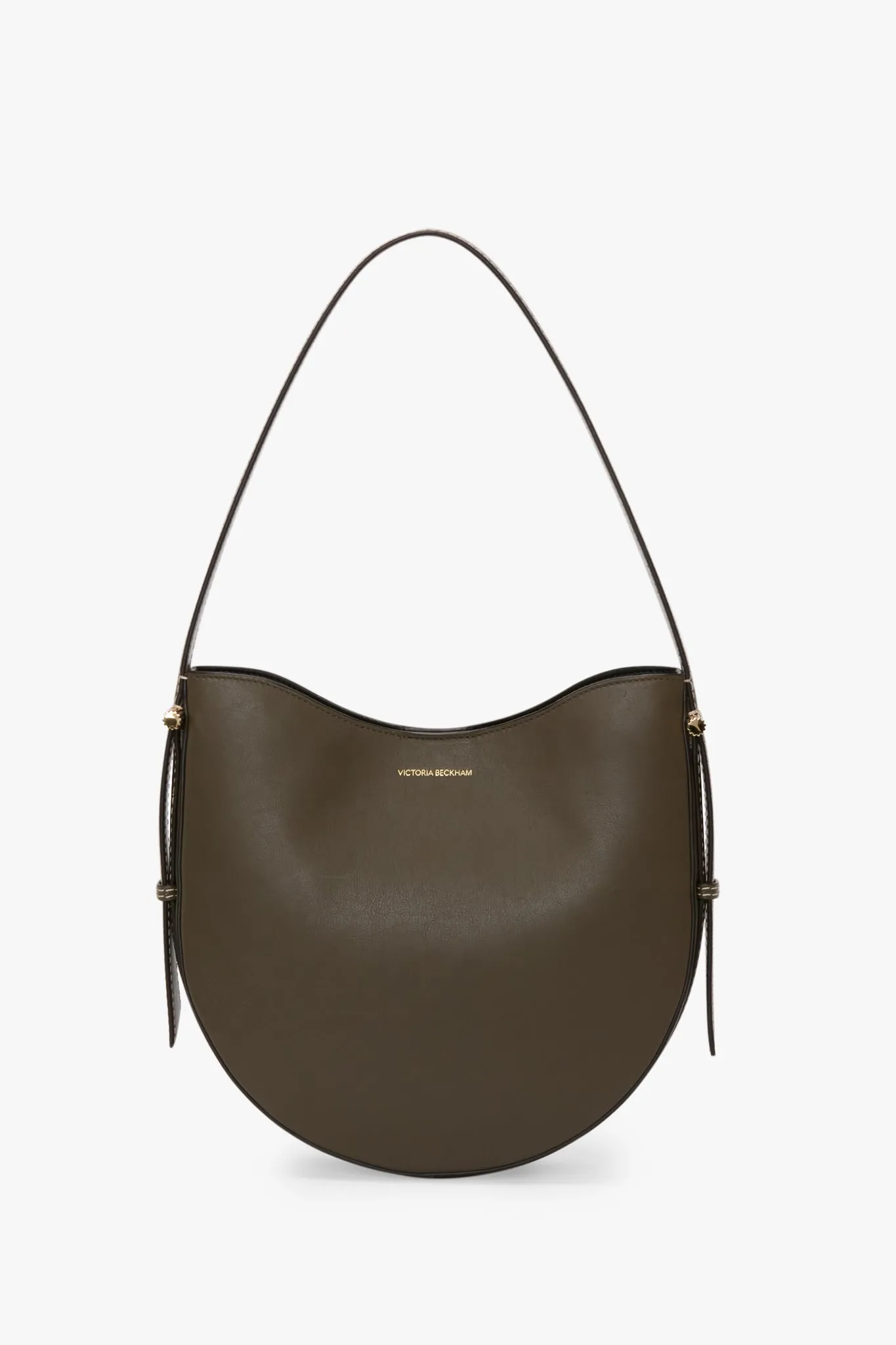 Medium Dia Hobo Bag In Dark Khaki Leather sold by Victoria Beckham