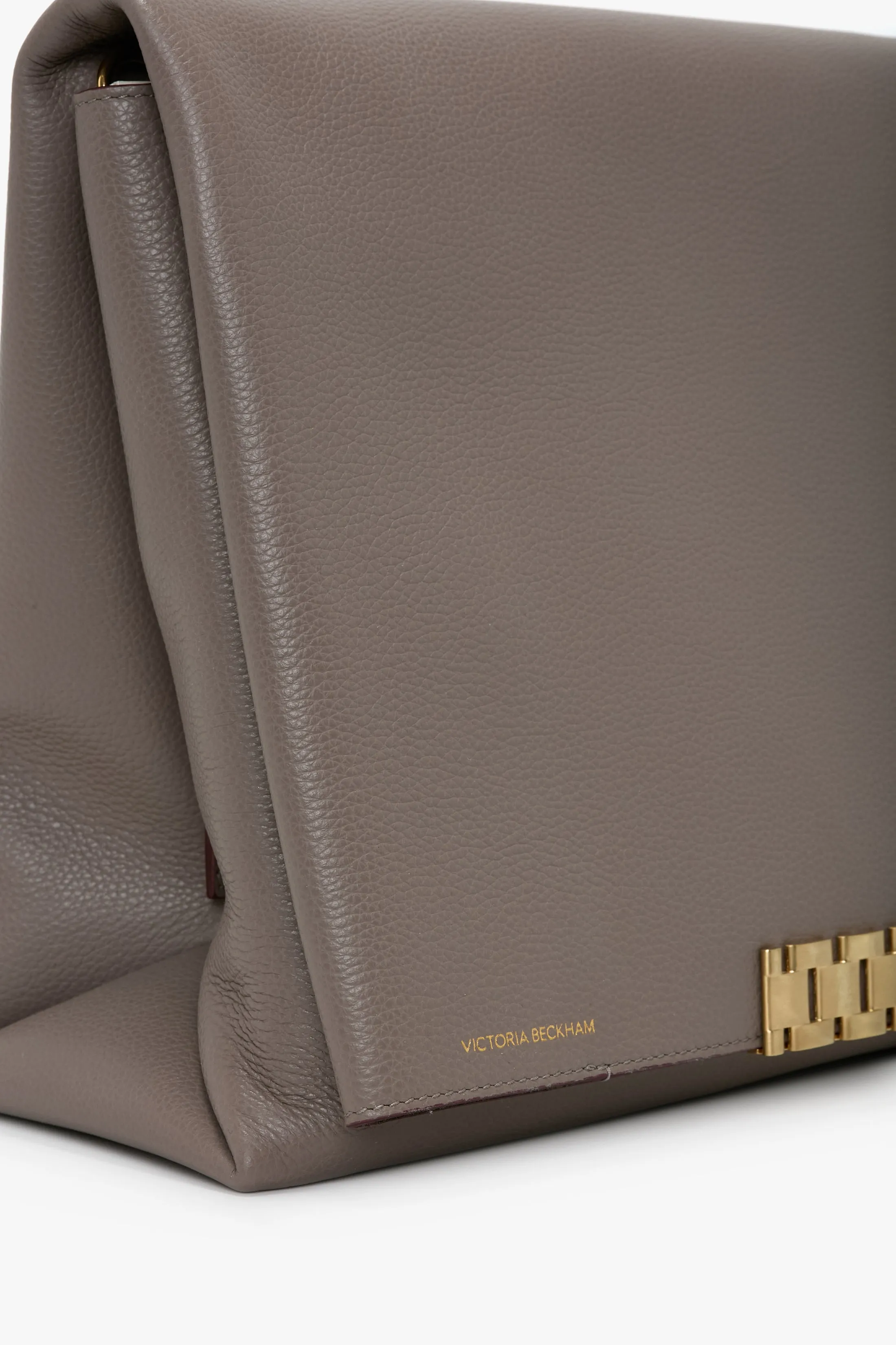 Jumbo Chain Pouch In Taupe Leather sold by Victoria Beckham product image thumbnail 3