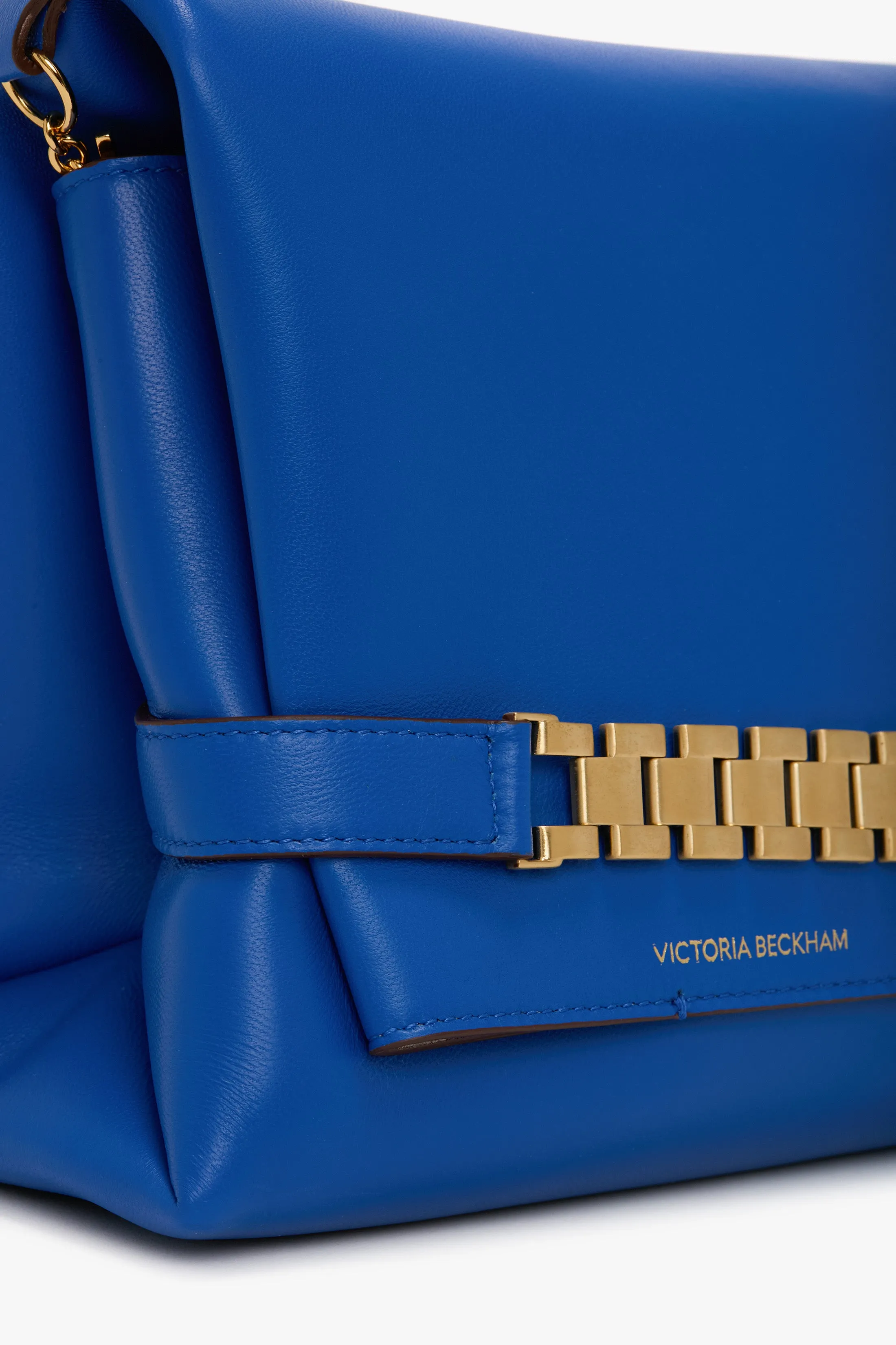 Chain Pouch Bag With Strap In Sapphire Blue Leather sold by Victoria Beckham product image thumbnail 3