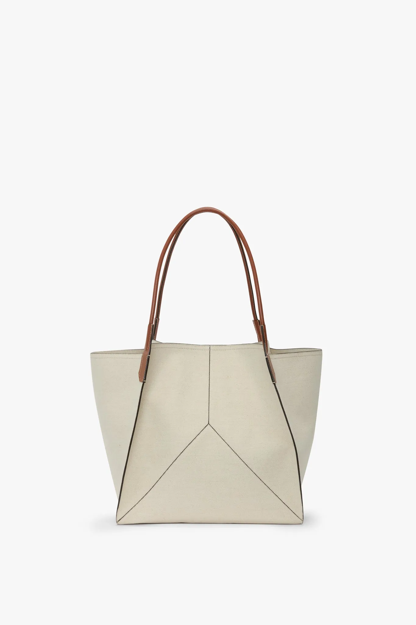 Large Victoria Tote In Ivory Canvas With Tan Leather sold by Victoria Beckham product image thumbnail 3