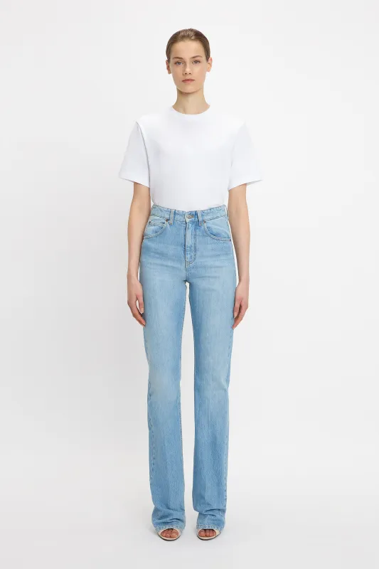 Julia Stretch Jean In Light Blue Wash sold by Victoria Beckham