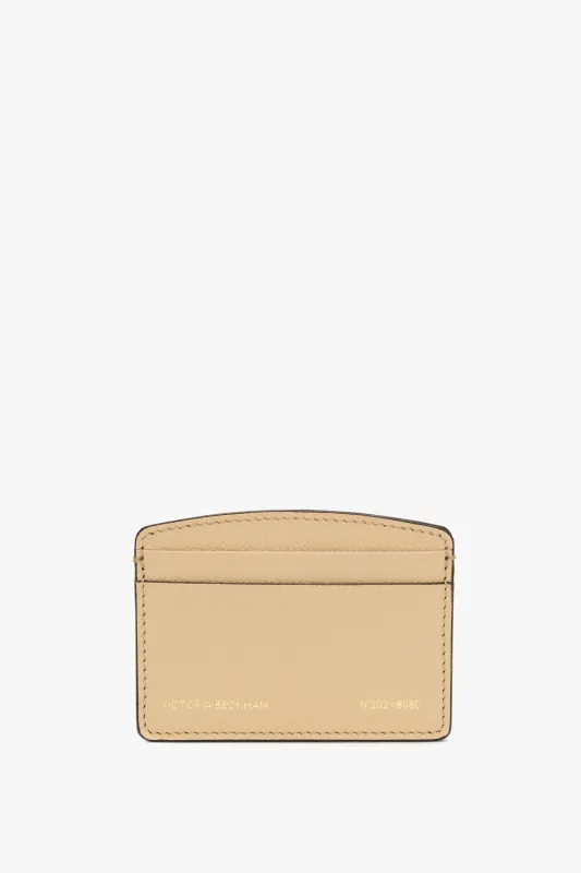 Victoria Card Holder In Peach Grained Leather sold by Victoria Beckham