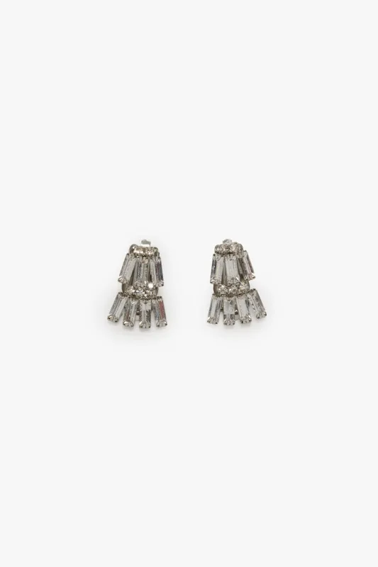 Crystal Clip Earrings sold by Victoria Beckham