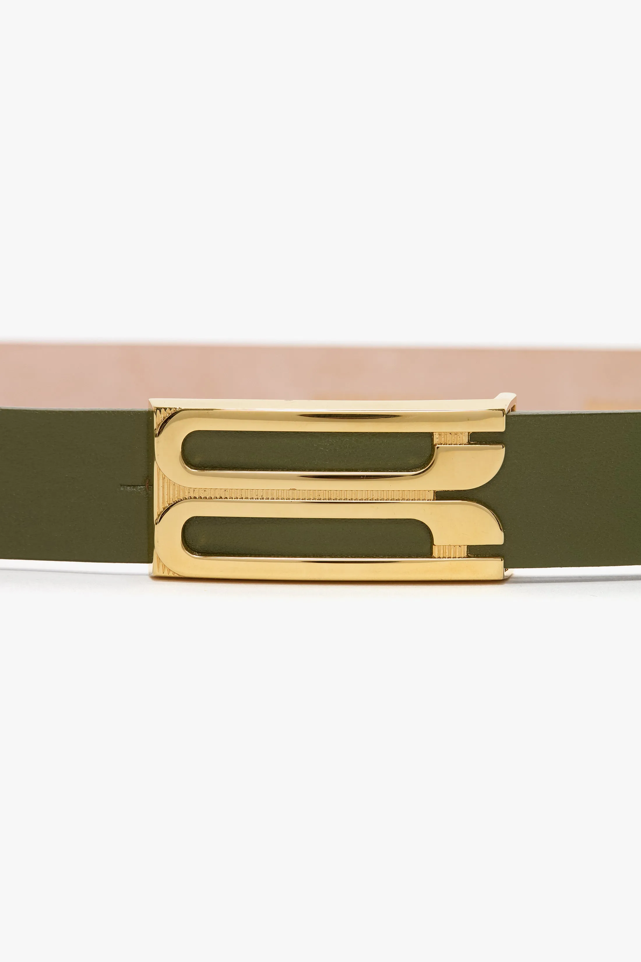 Regular Dorian Belt In Khaki Smooth Leather sold by Victoria Beckham product image thumbnail 2