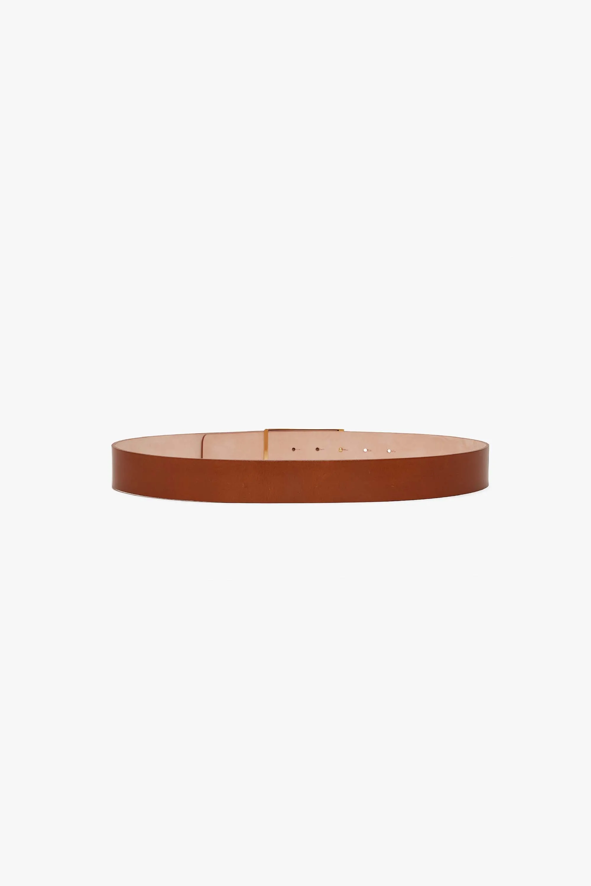 Jumbo Dorian Belt In Tan Smooth Leather sold by Victoria Beckham product image thumbnail 4