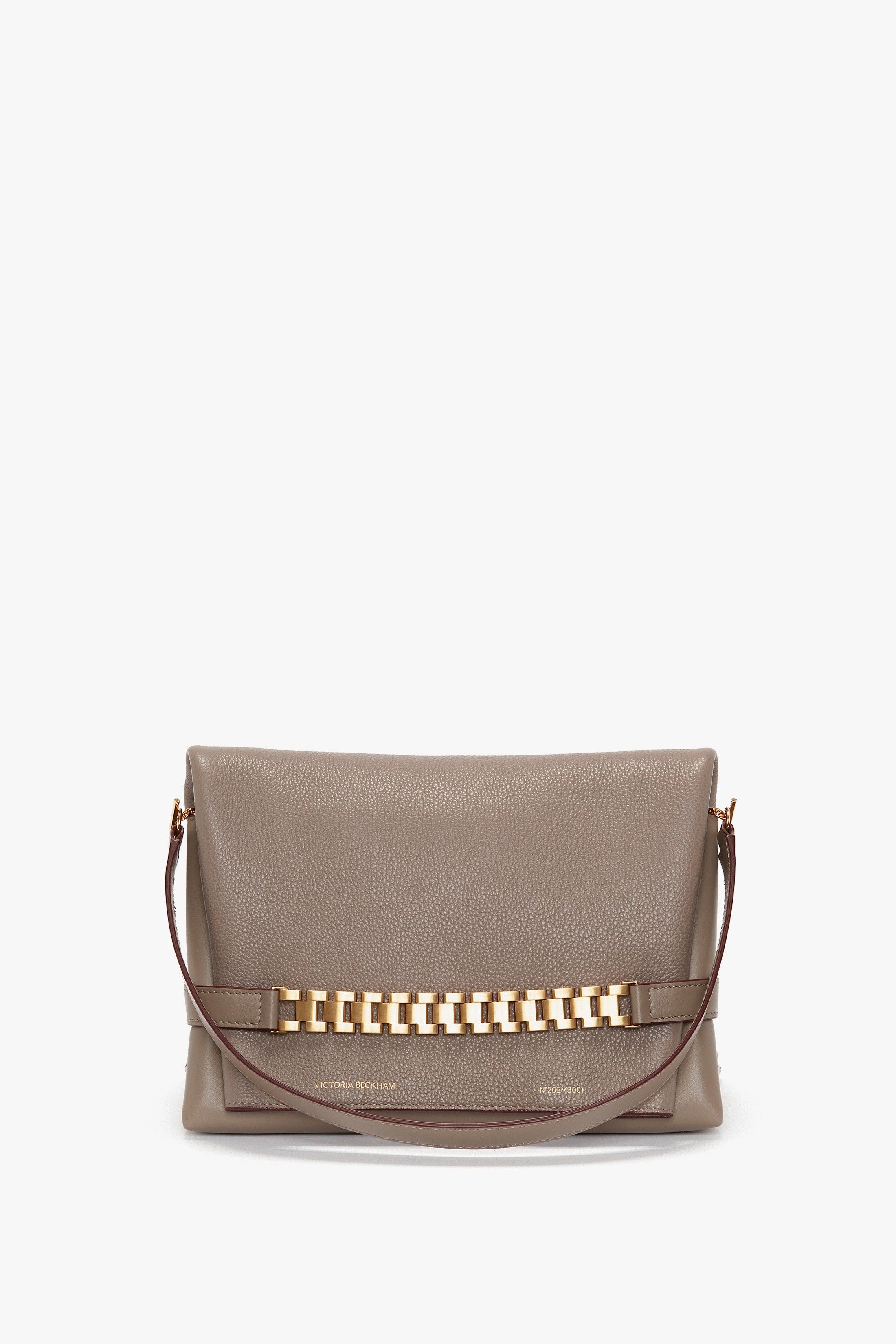 Chain Pouch With Strap In Taupe Grained Calf sold by Victoria Beckham product image thumbnail 7