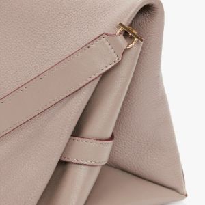 Chain Pouch With Strap In Taupe Grained Calf sold by Victoria Beckham