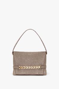 Chain Pouch With Strap In Taupe Grained Calf sold by Victoria Beckham