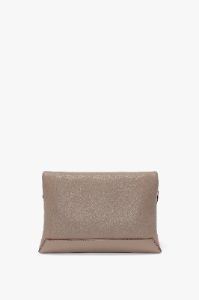 Chain Pouch With Strap In Taupe Grained Calf sold by Victoria Beckham