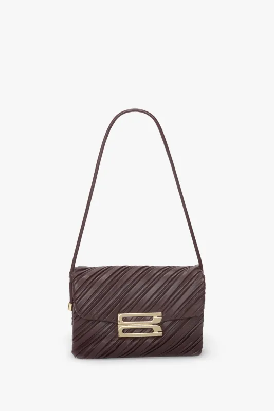 Soft Dorian Bag In Burgundy Pleated Leather sold by Victoria Beckham