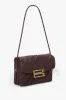 Soft Dorian Bag In Burgundy Pleated Leather sold by Victoria Beckham