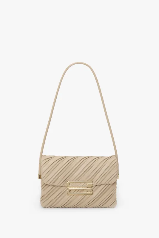 Soft Dorian Bag In Sand Pleated Leather sold by Victoria Beckham