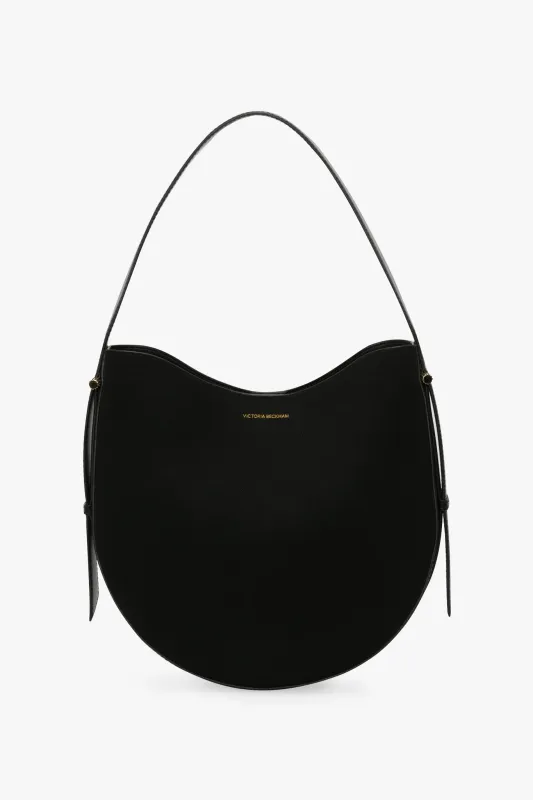 Dia Hobo Bag In Black Canvas With Black Leather sold by Victoria Beckham