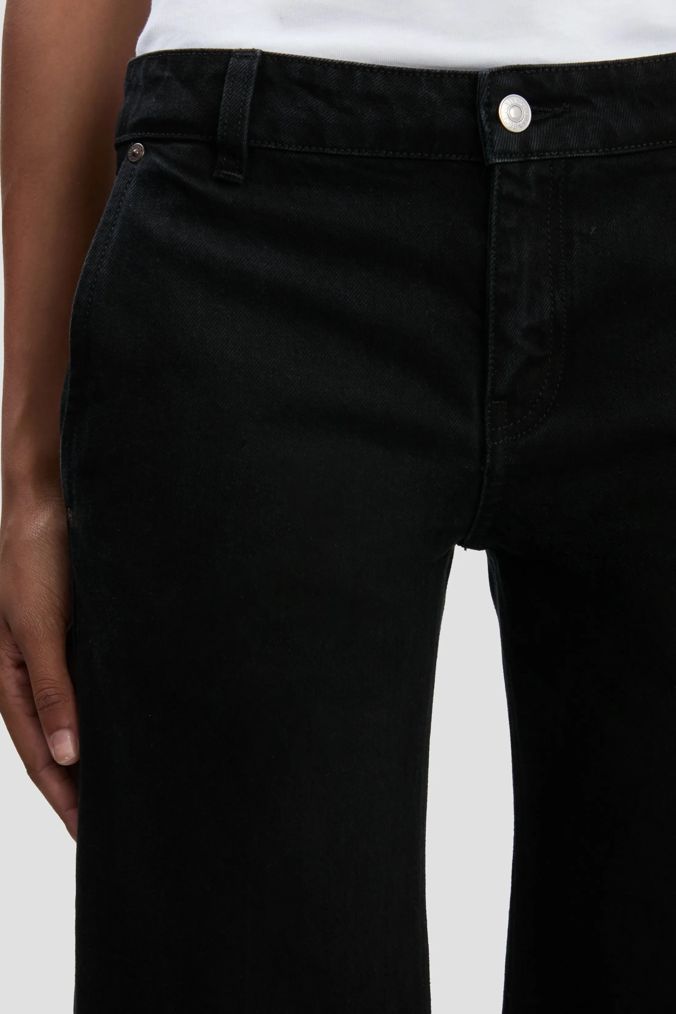 Gigi Low Waist Straight Leg Jean In Washed Black sold by Victoria Beckham product image thumbnail 5