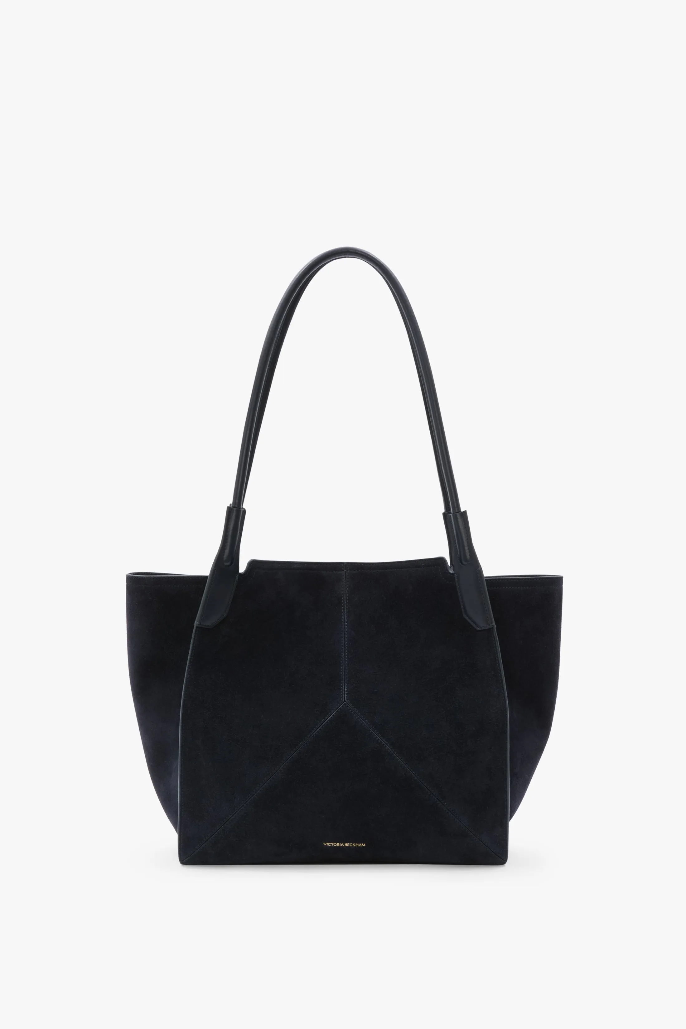 Victoria Tote In Navy Suede sold by Victoria Beckham