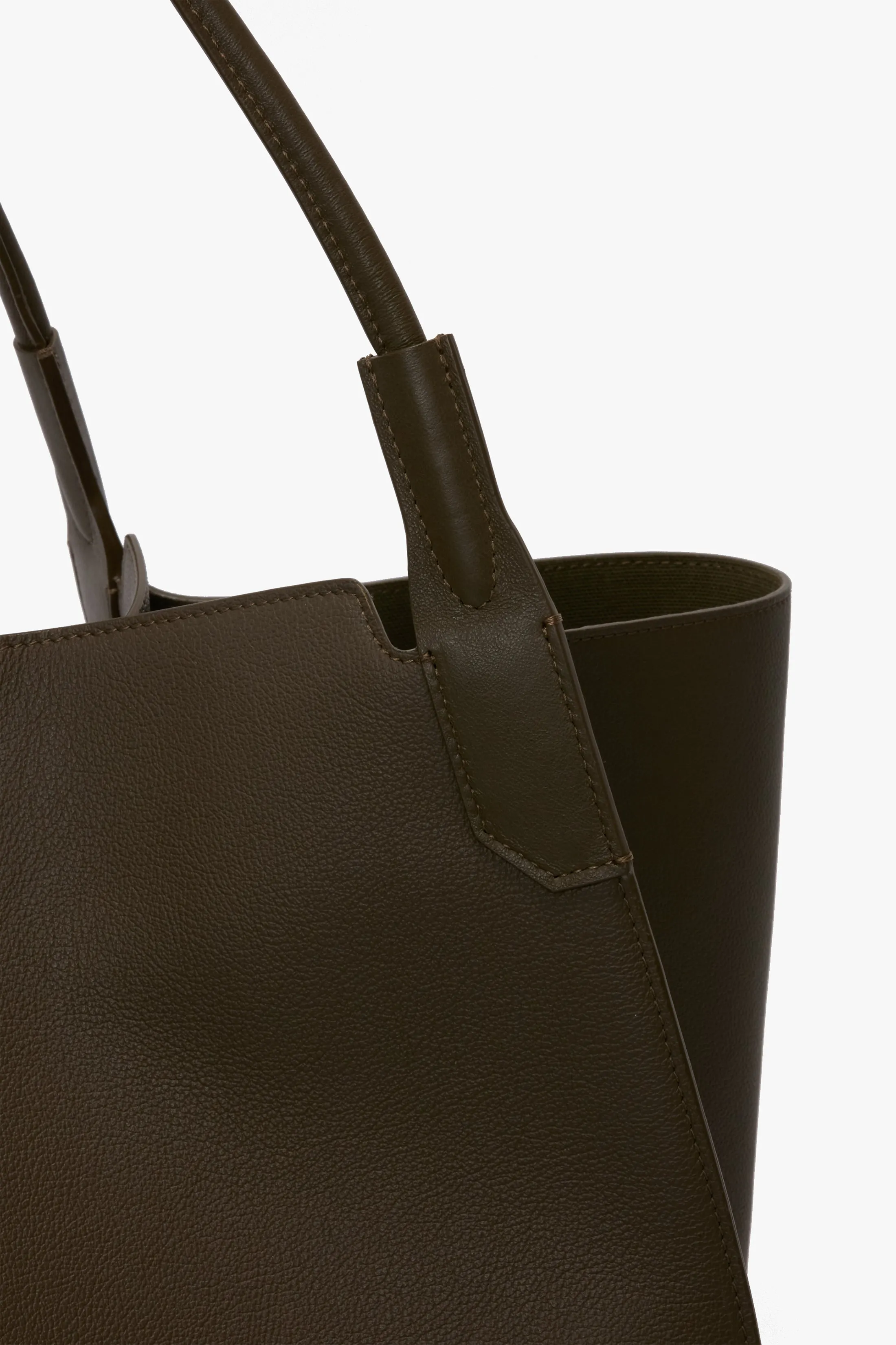 Victoria Travel Tote In Khaki Soft Grained Leather sold by Victoria Beckham product image thumbnail 4