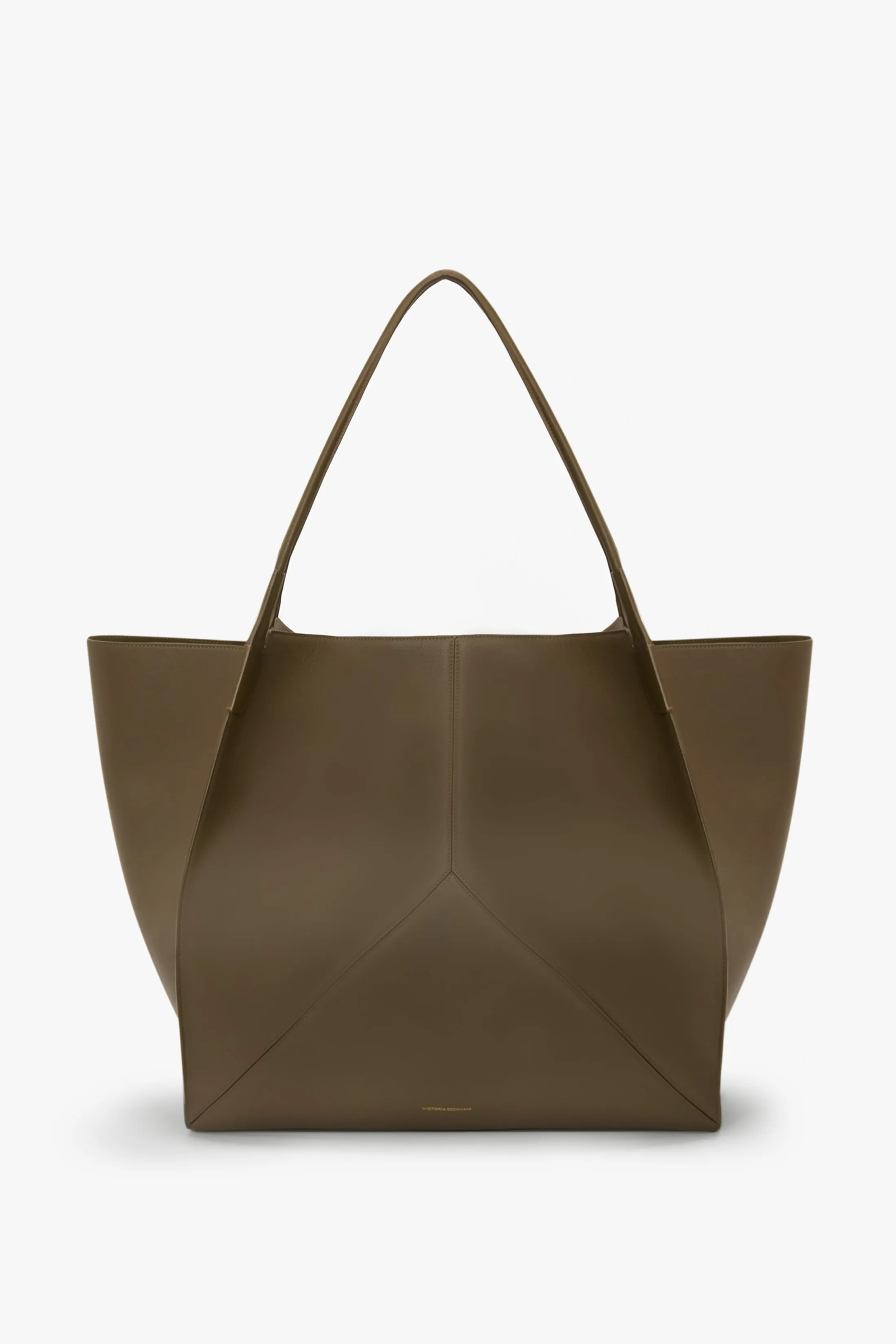Victoria Travel Tote In Khaki Soft Grained Leather sold by Victoria Beckham