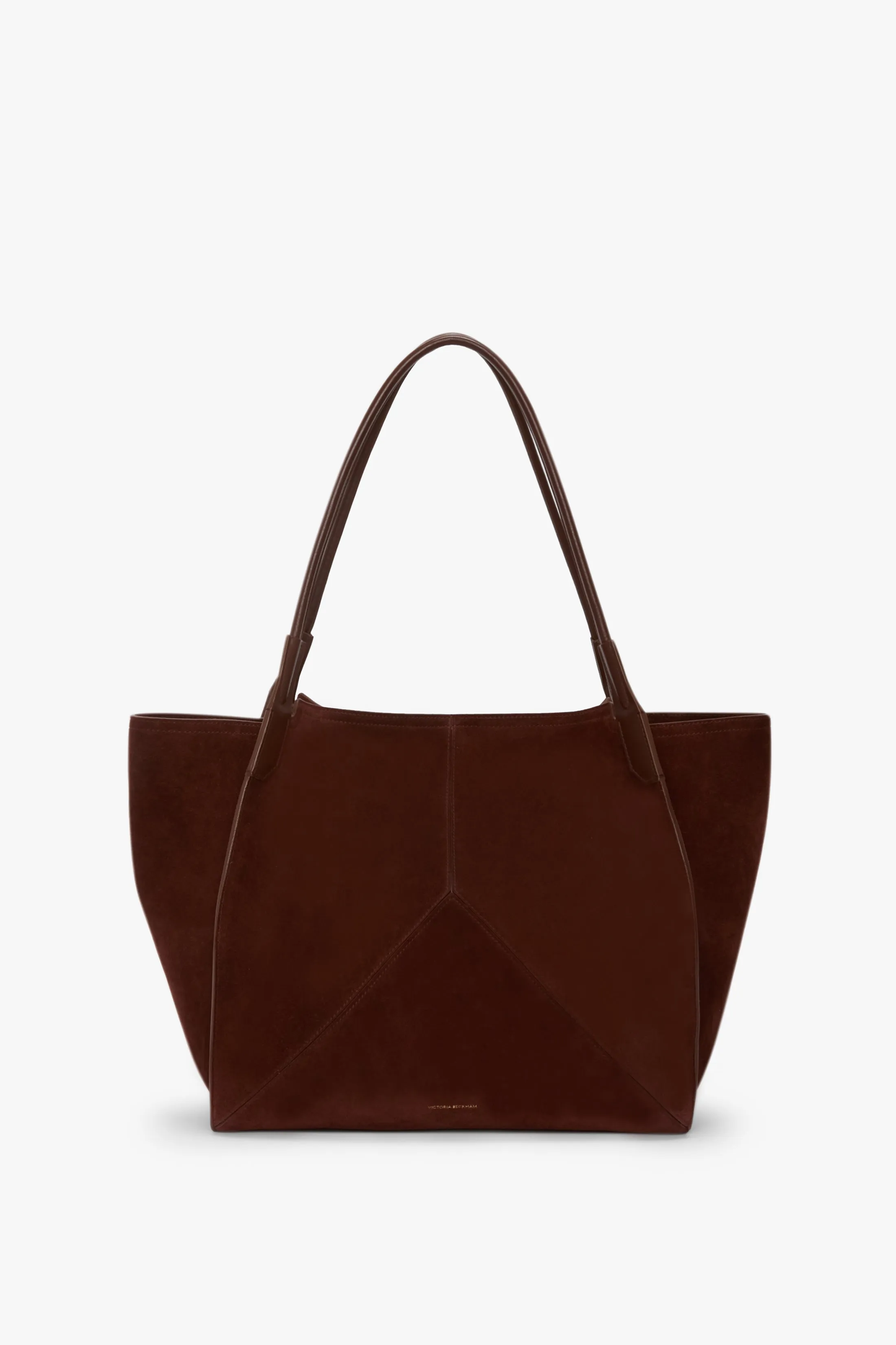 Large Victoria Tote In Dark Brown Suede sold by Victoria Beckham