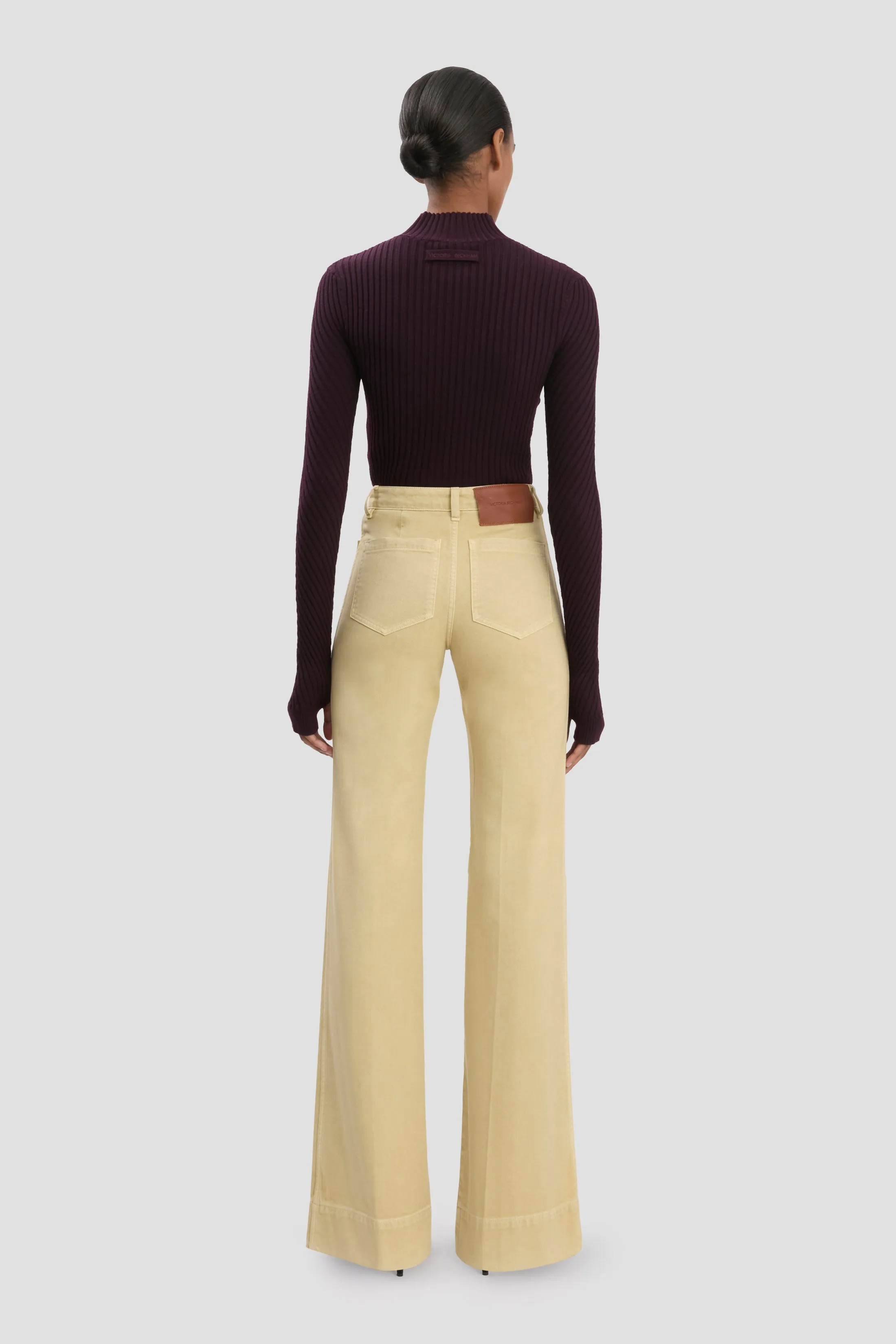 Alina High Waisted Jean In Butter Yellow sold by Victoria Beckham product image thumbnail 4