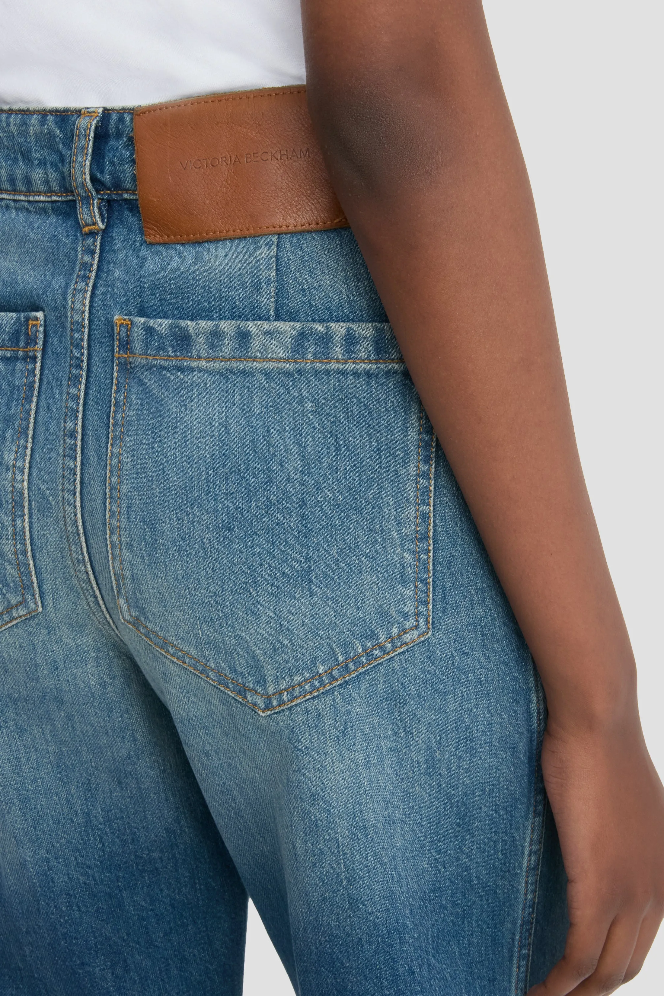 Alina High Waisted Jean In Classic Blue Wash sold by Victoria Beckham product image thumbnail 5