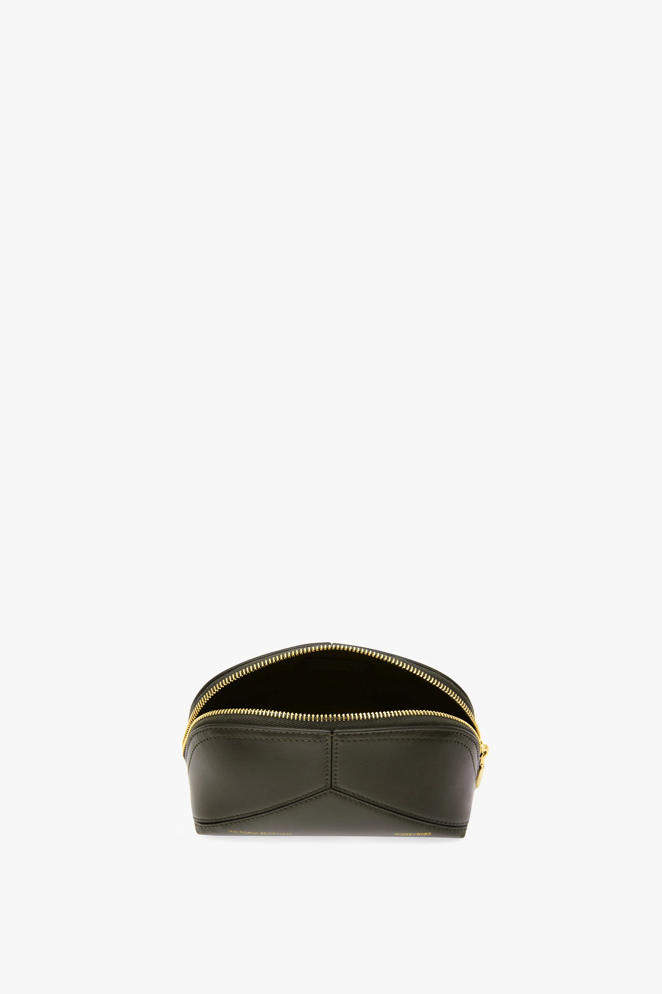 Victoria Mini Travel Pouch In Dark Olive Leather sold by Victoria Beckham product image thumbnail 3