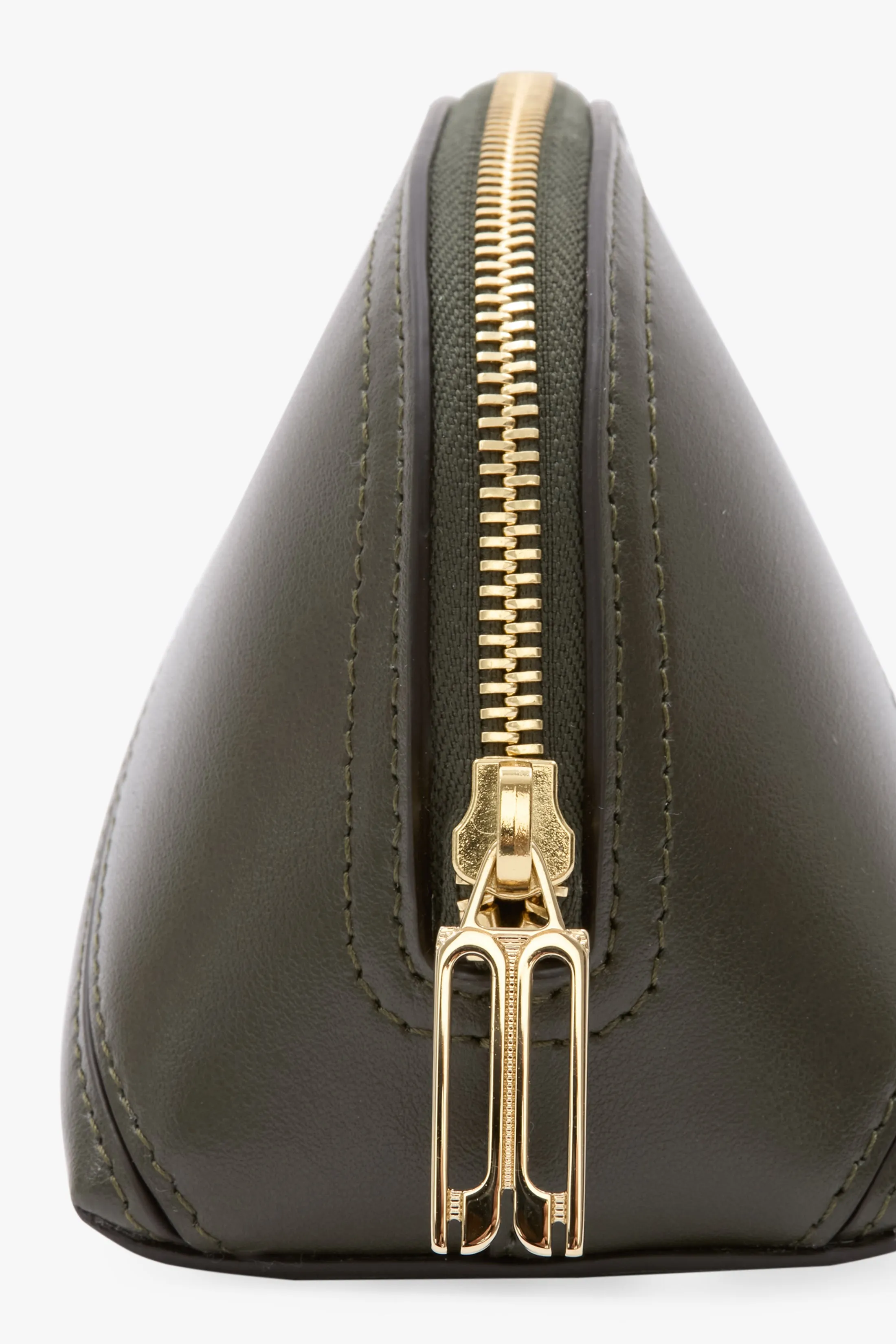 Victoria Mini Travel Pouch In Dark Olive Leather sold by Victoria Beckham product image thumbnail 5