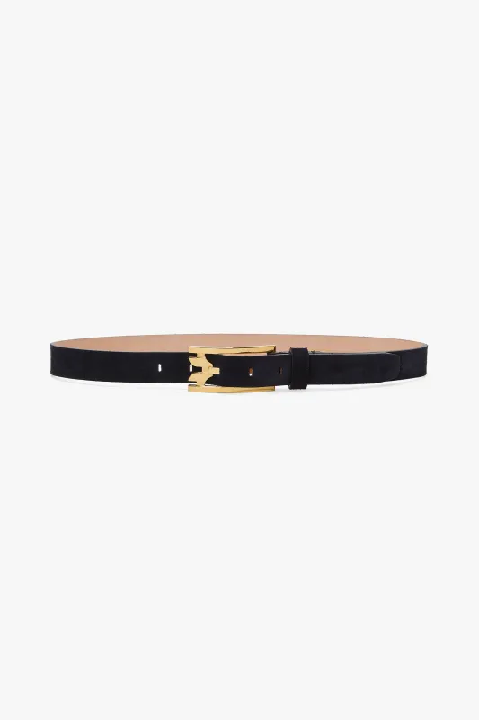 Dorian Pin-Buckle Belt In Black Smooth Leather sold by Victoria Beckham