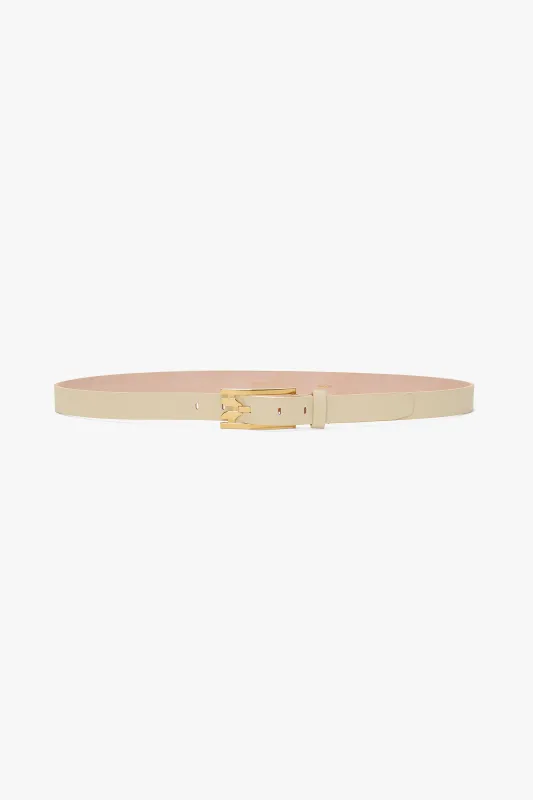Dorian Pin-Buckle Belt In Ivory Smooth Leather sold by Victoria Beckham