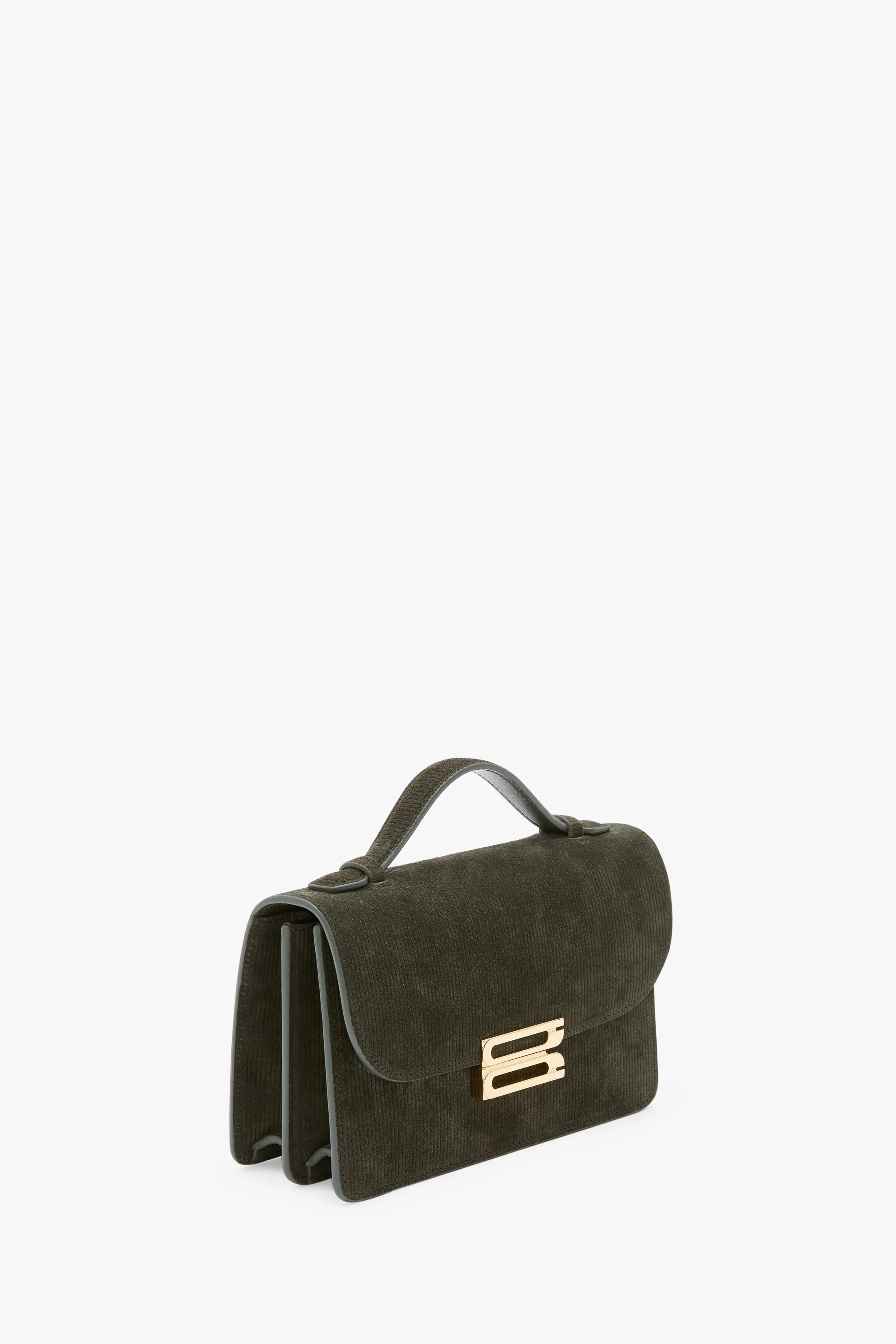 Mini Dorian Bag In Embossed Dark Olive Suede sold by Victoria Beckham product image thumbnail 3