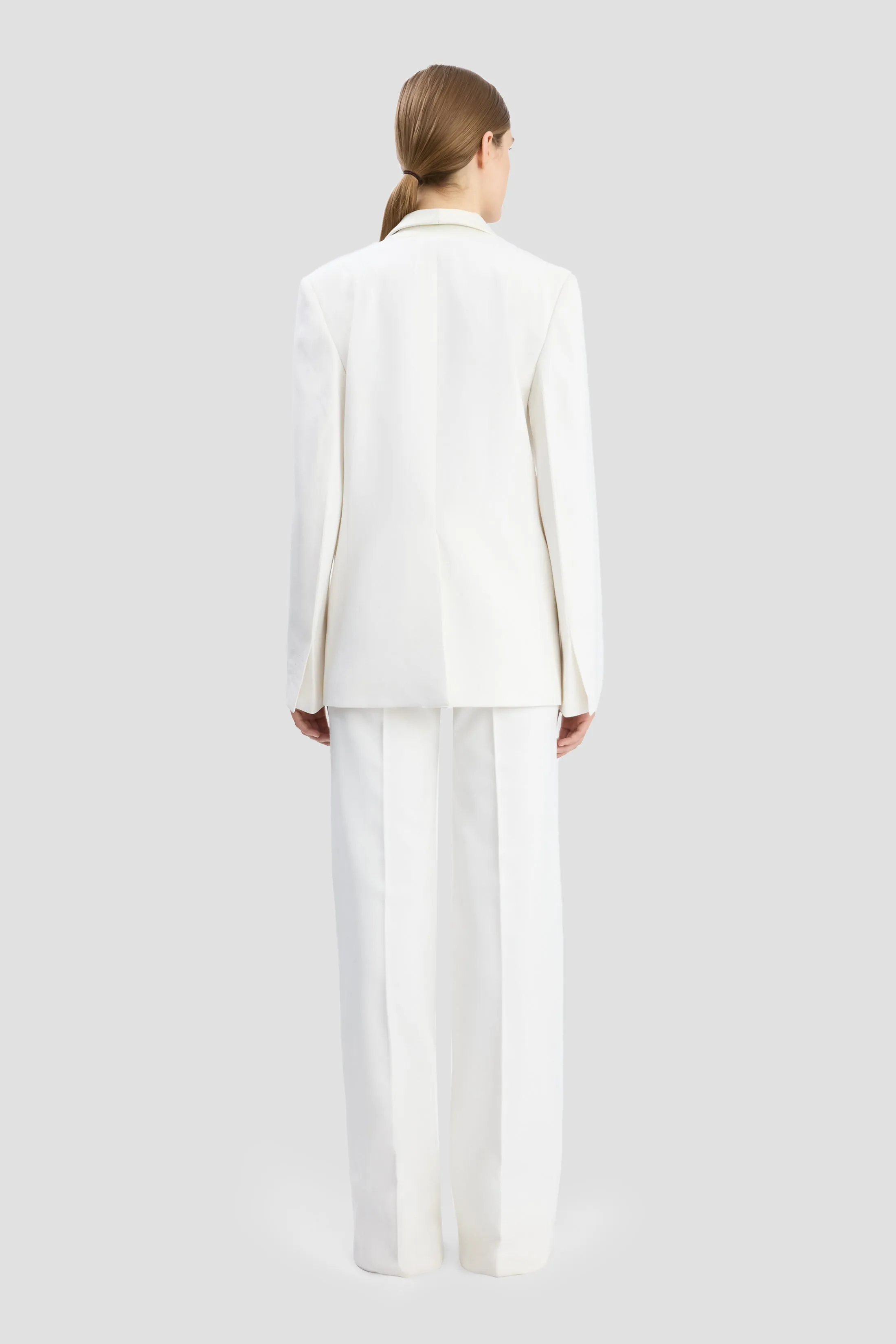 Shawl Collar Tux Jacket In Ivory sold by Victoria Beckham product image thumbnail 4