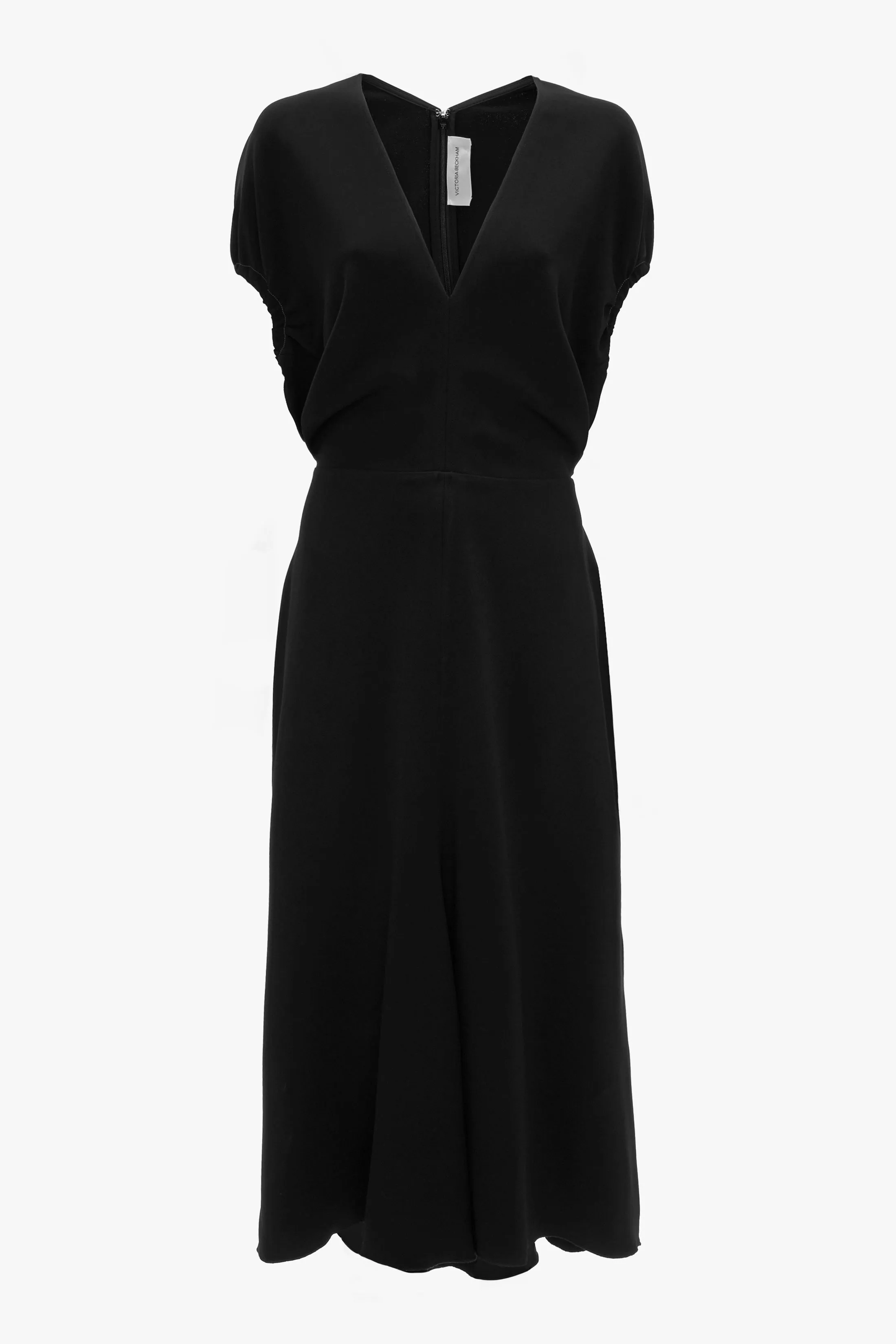 Blouson Midi Dress In Black sold by Victoria Beckham product image thumbnail 5