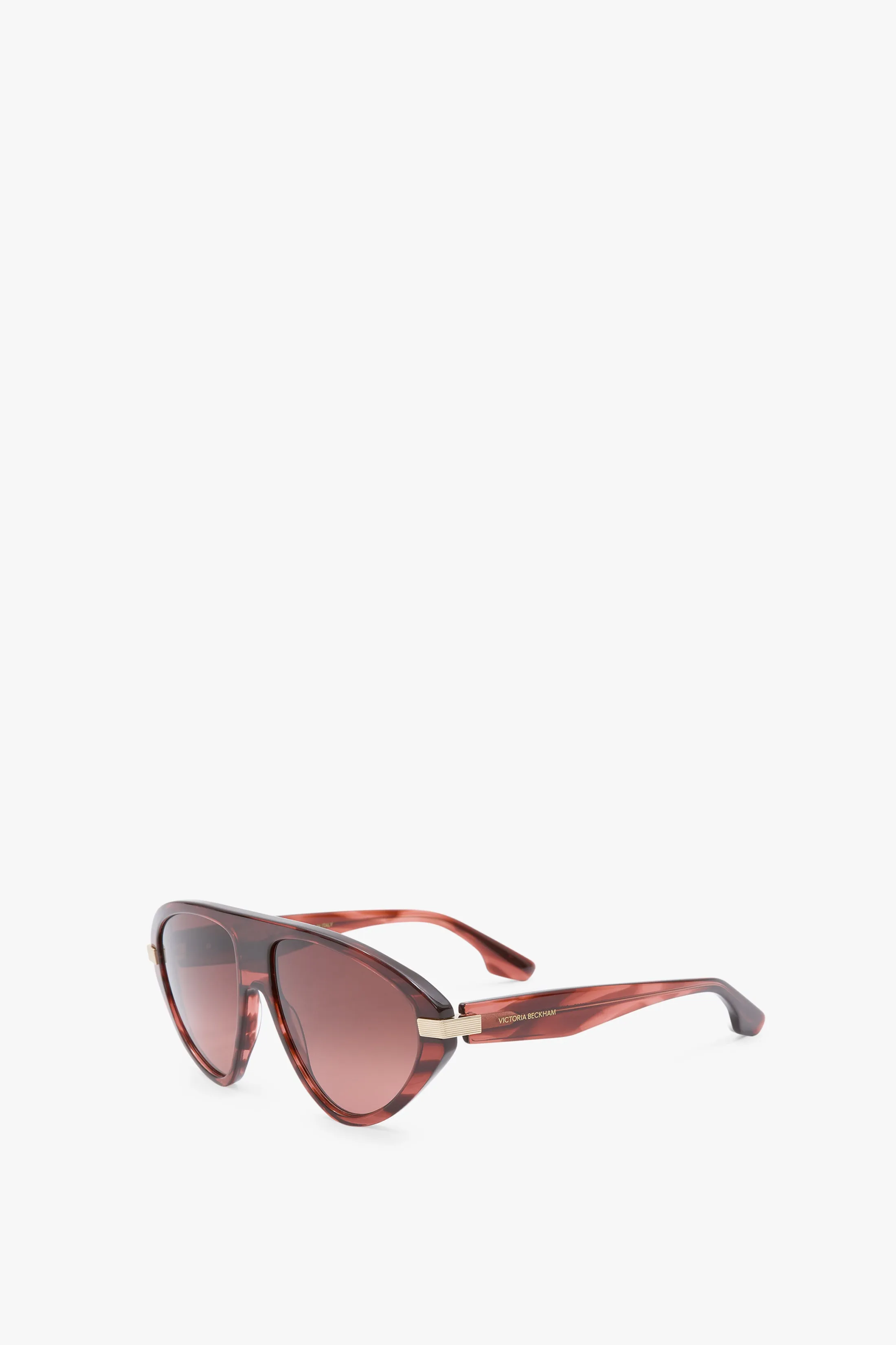 Visor Sunglasses In Striped Wine sold by Victoria Beckham product image thumbnail 4