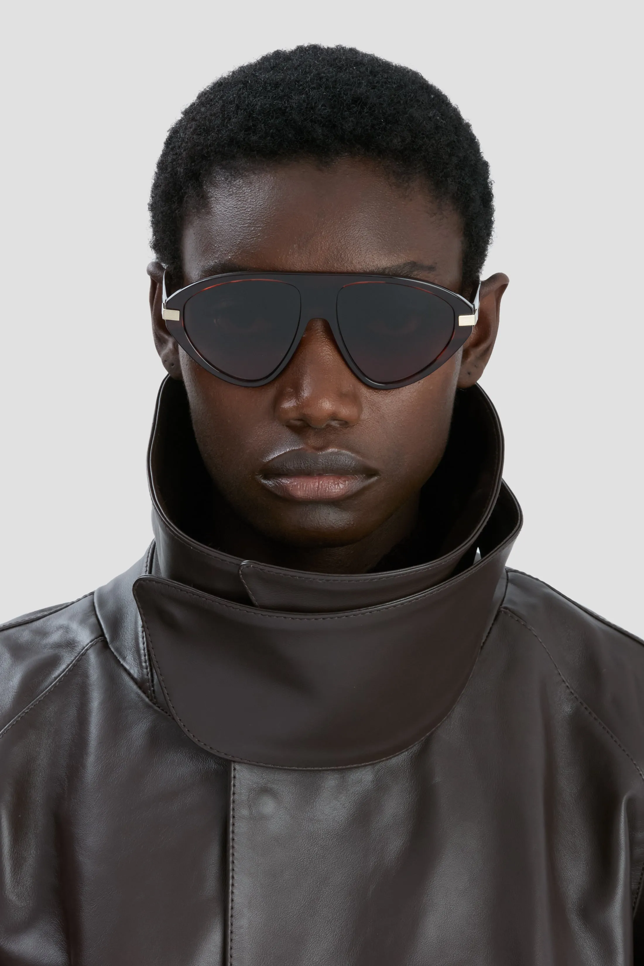 Visor Sunglasses In Striped Wine sold by Victoria Beckham product image thumbnail 3