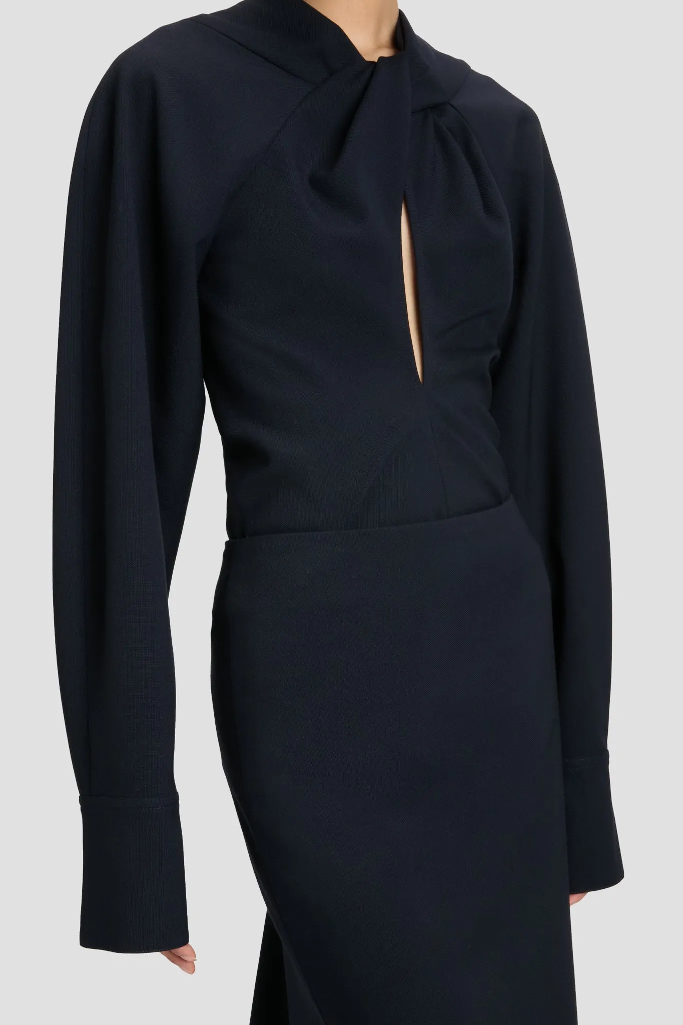 Twist Top In Navy sold by Victoria Beckham product image thumbnail 3
