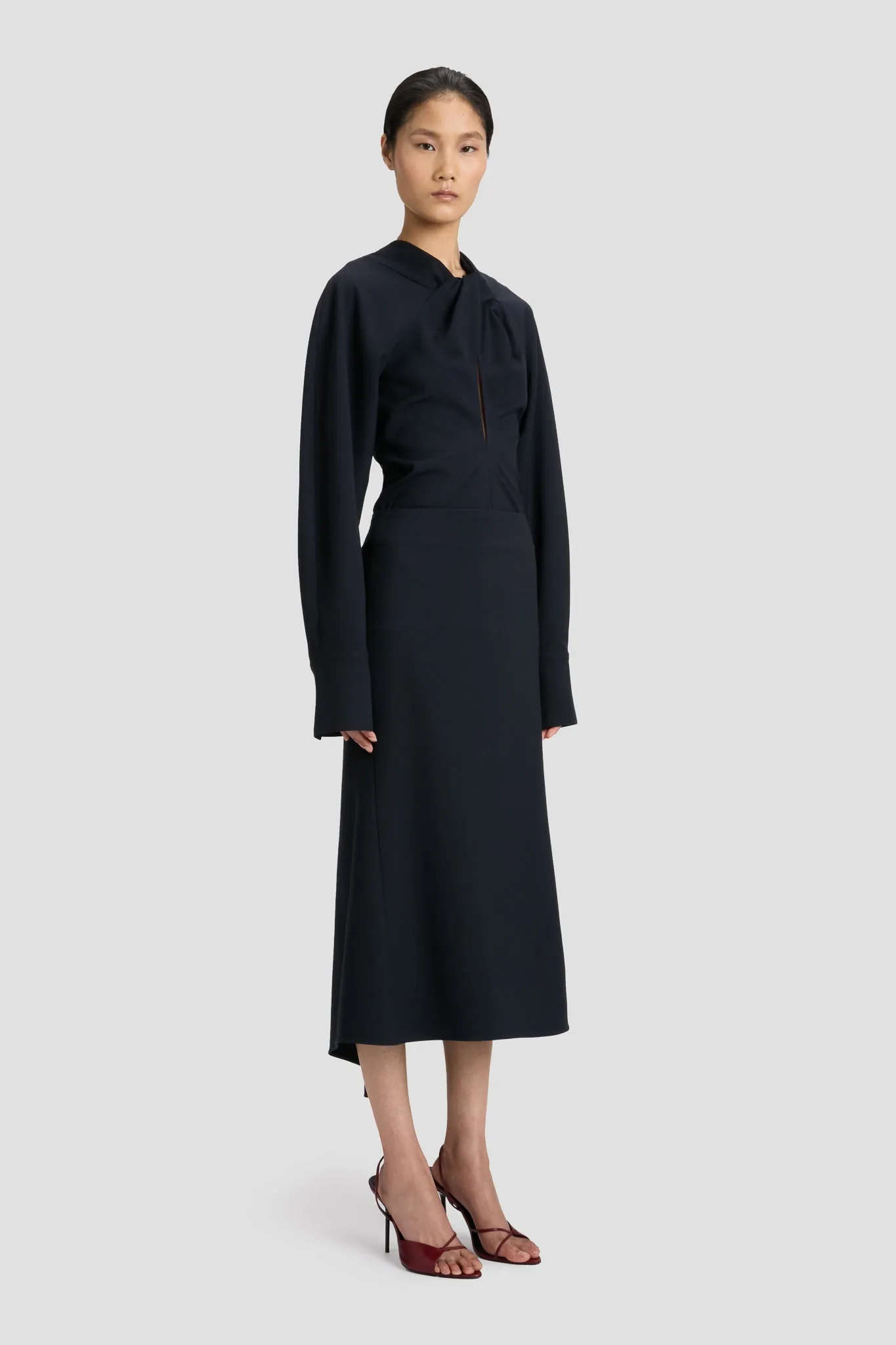 Twist Top In Navy sold by Victoria Beckham product image thumbnail 2