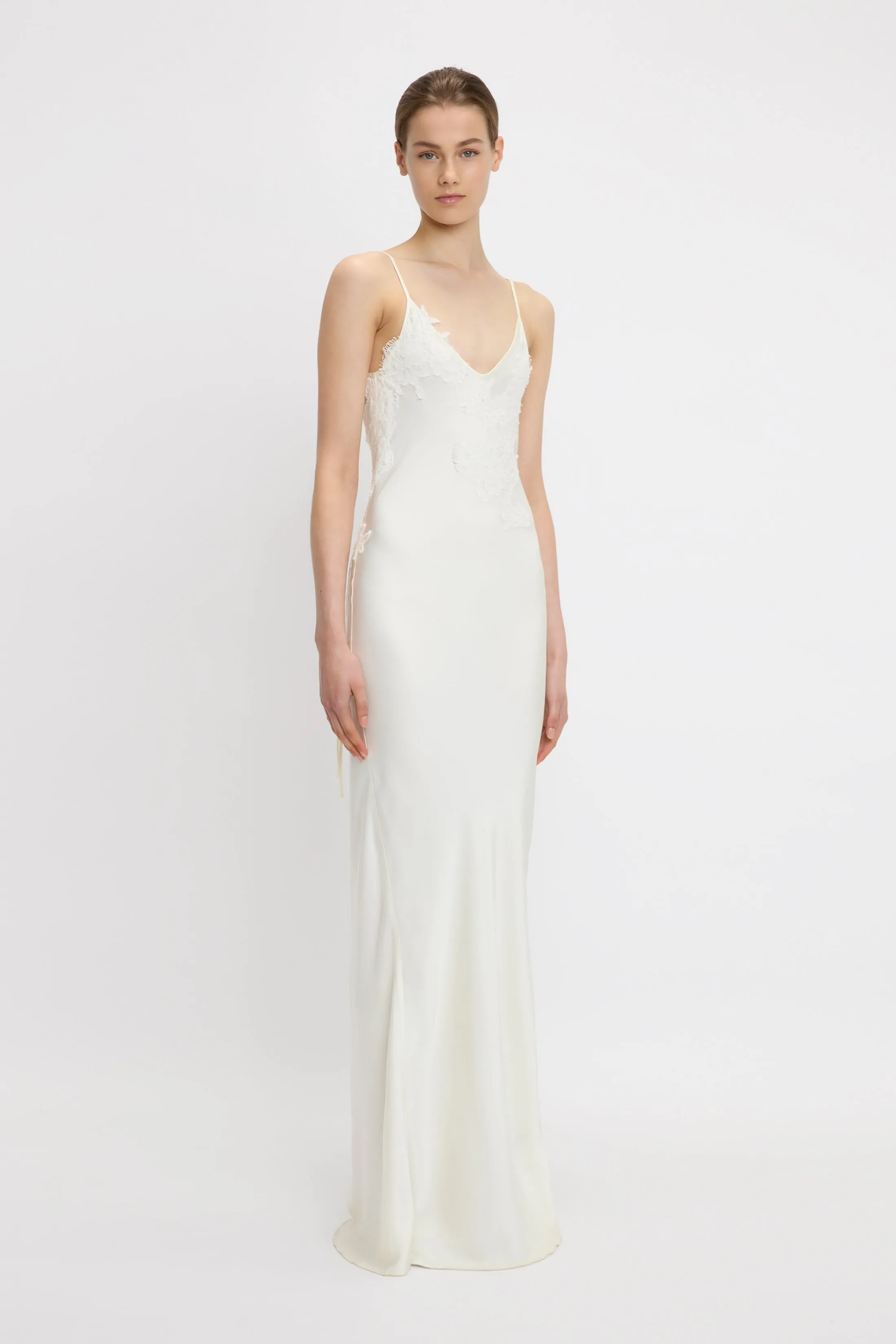 Lace Cami Dress In Ivory sold by Victoria Beckham product image thumbnail 3