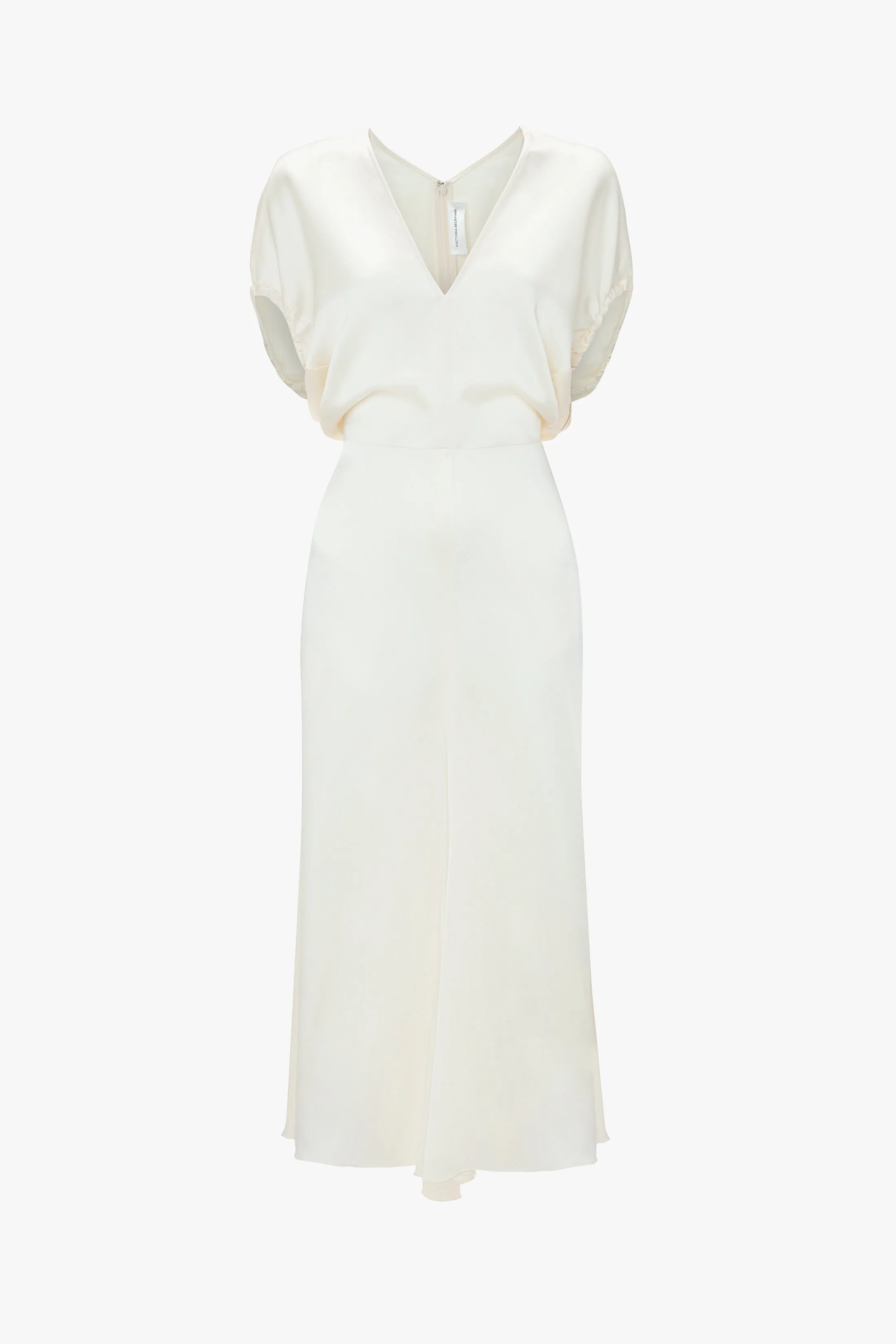 Blouson Midi Dress In Ivory sold by Victoria Beckham product image thumbnail 4