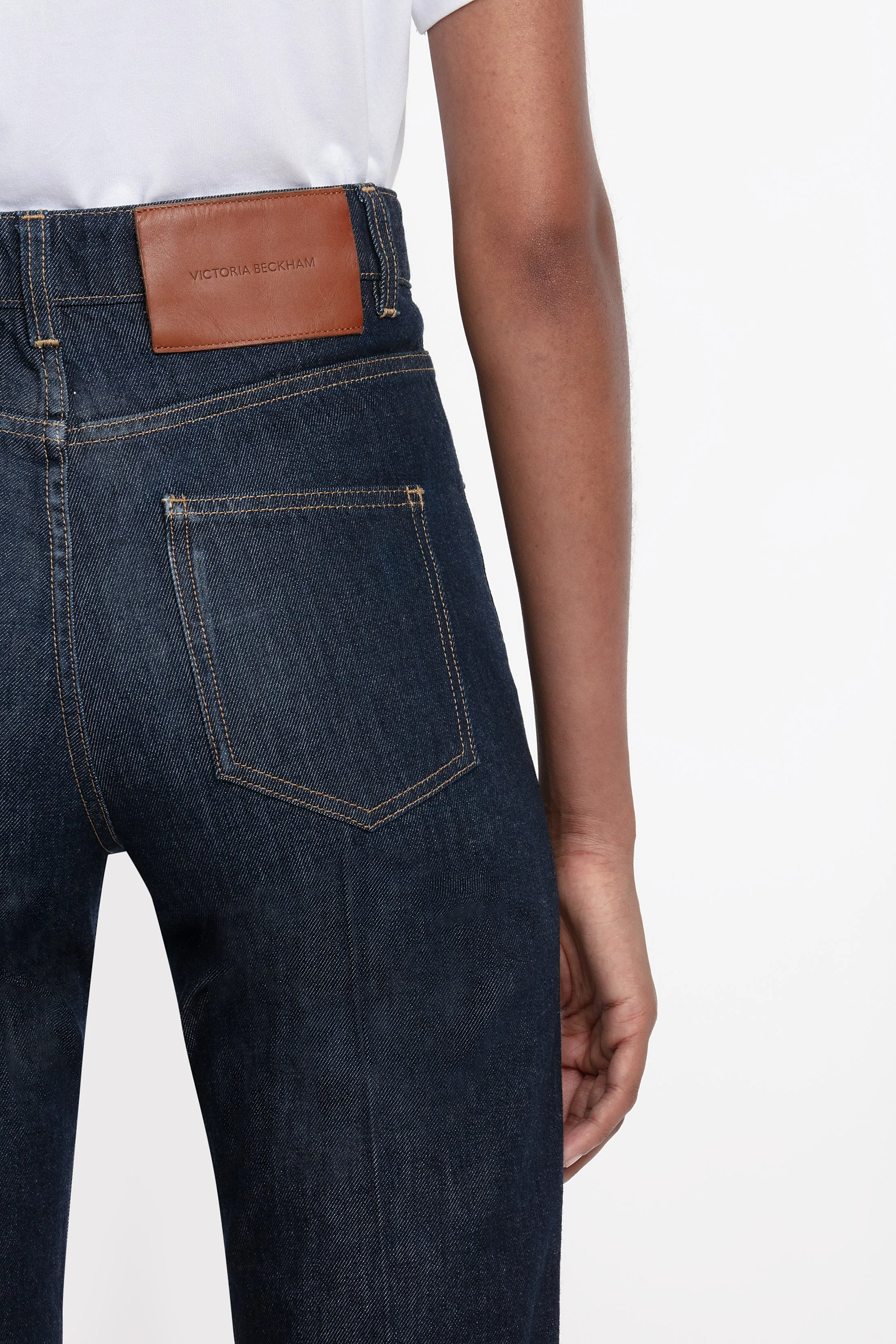 Julia High Waisted Extra Long Jean In Light Rinse sold by Victoria Beckham product image thumbnail 5