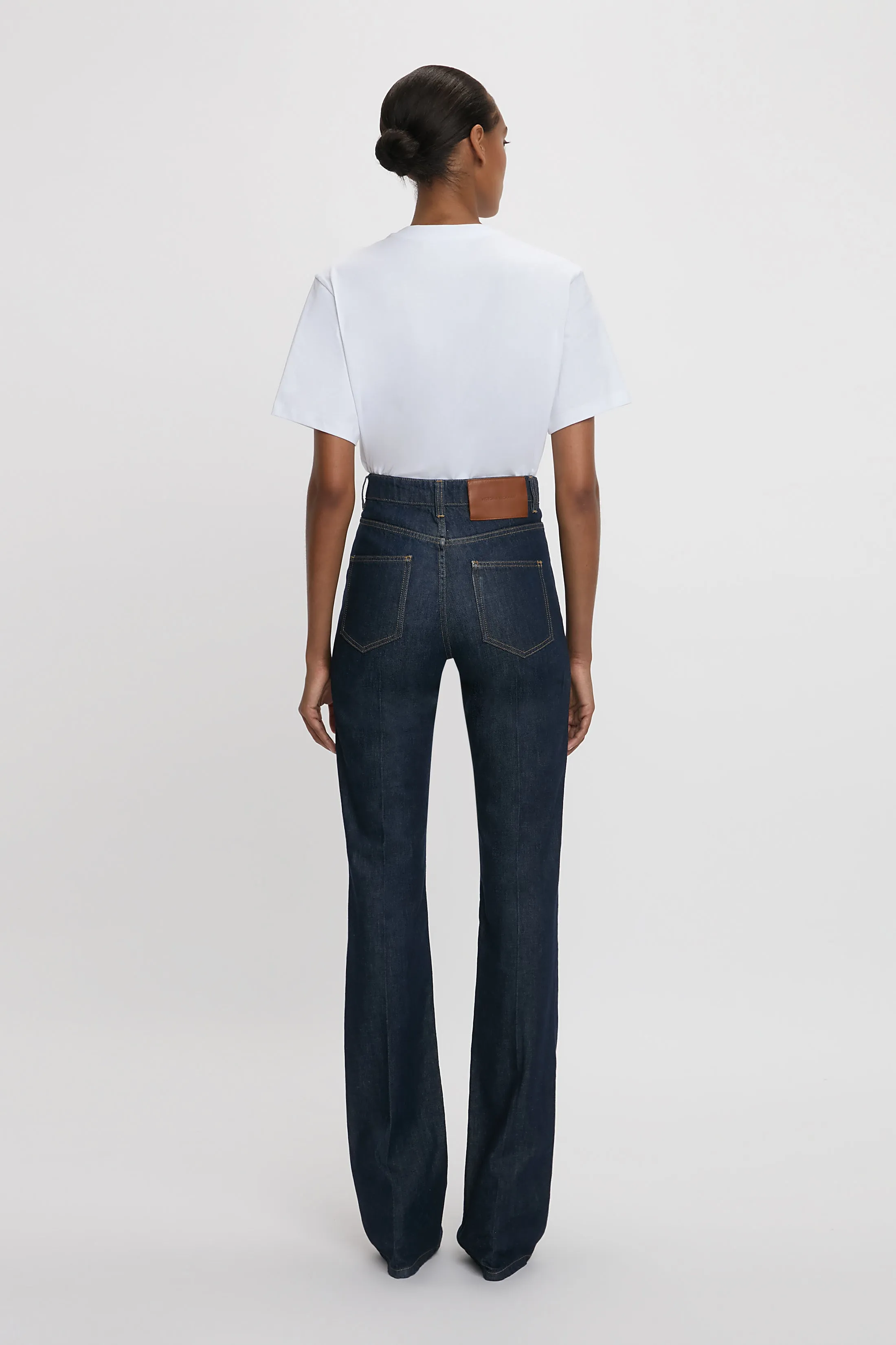 Julia High Waisted Extra Long Jean In Light Rinse sold by Victoria Beckham product image thumbnail 4
