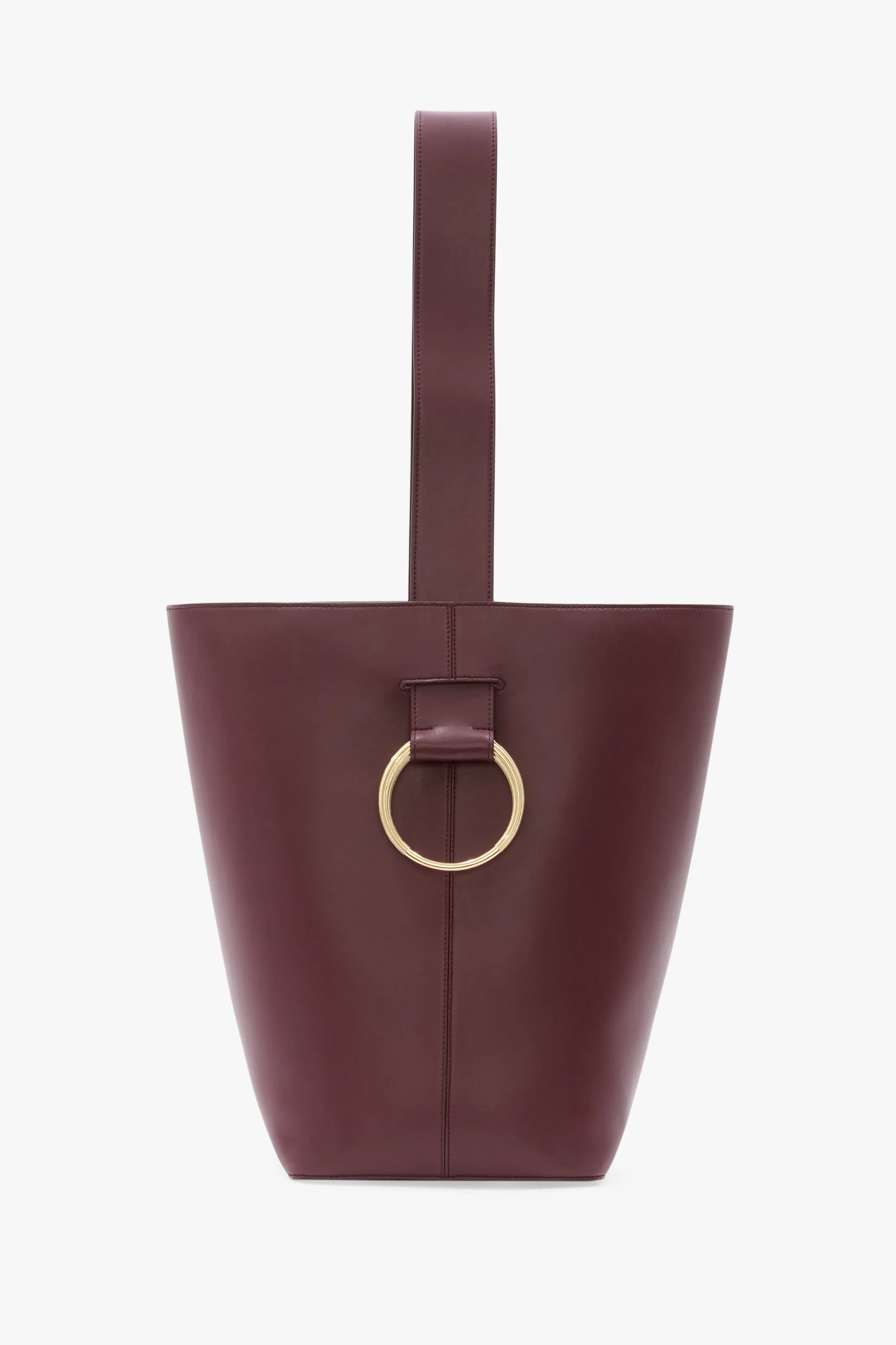 Dia Bucket Bag In Burgundy Leather sold by Victoria Beckham