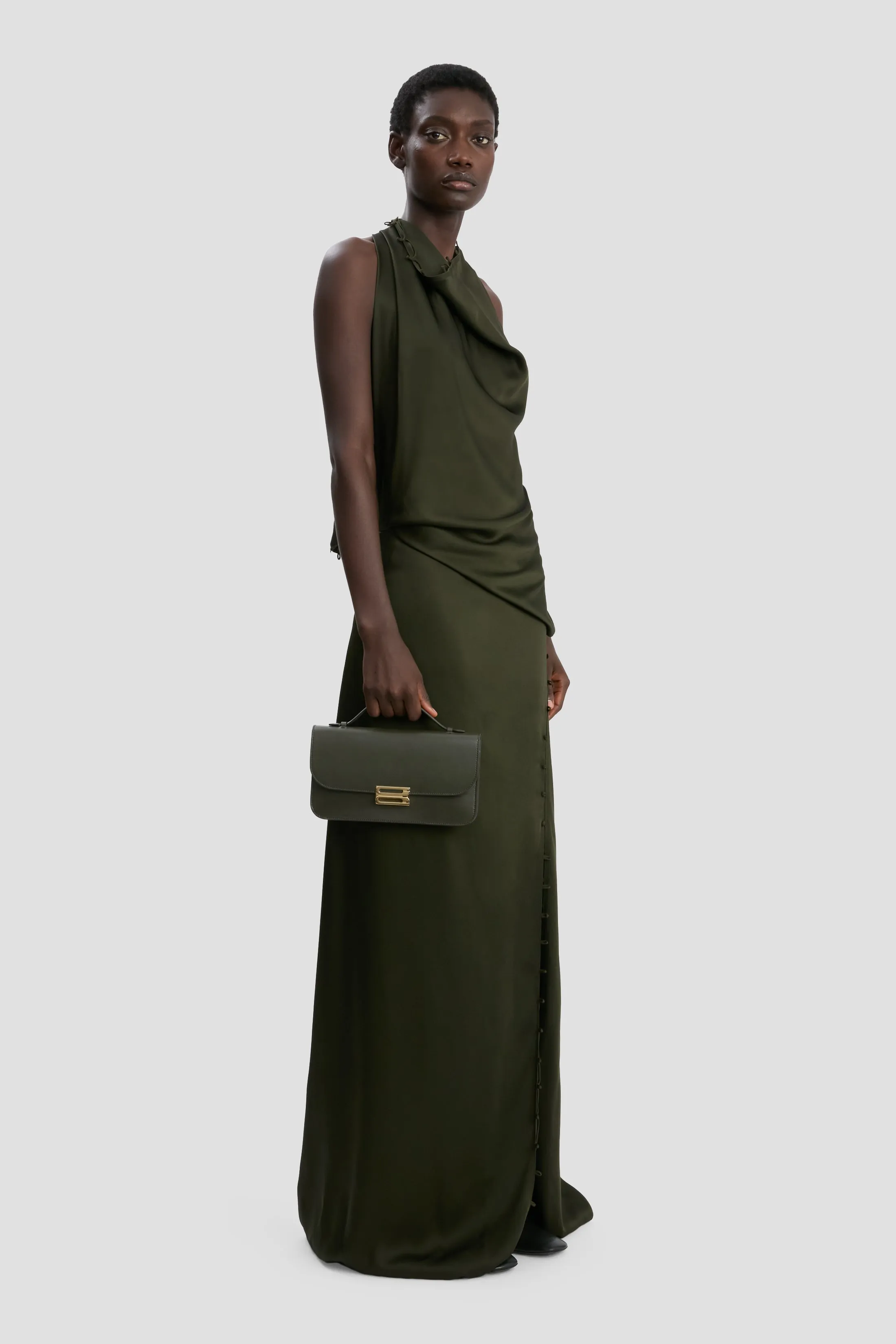Dorian Pochette In Dark Olive Leather sold by Victoria Beckham product image thumbnail 2