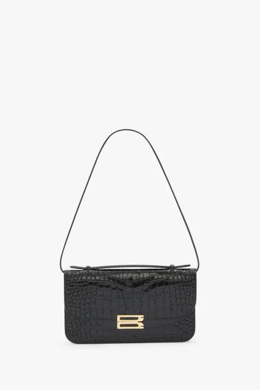 Dorian Pochette In Embossed Black Leather sold by Victoria Beckham