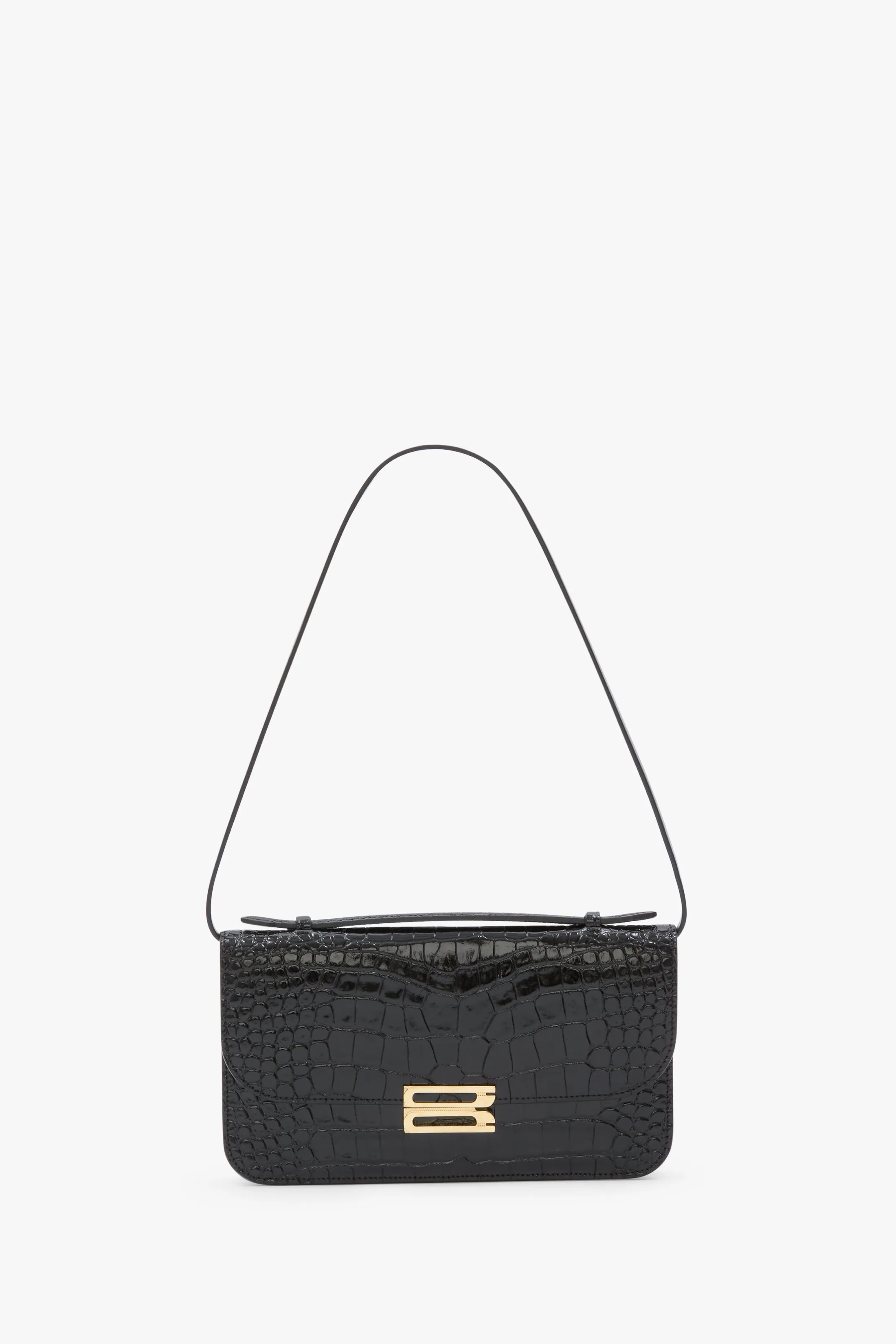 Dorian Pochette In Embossed Black Leather sold by Victoria Beckham