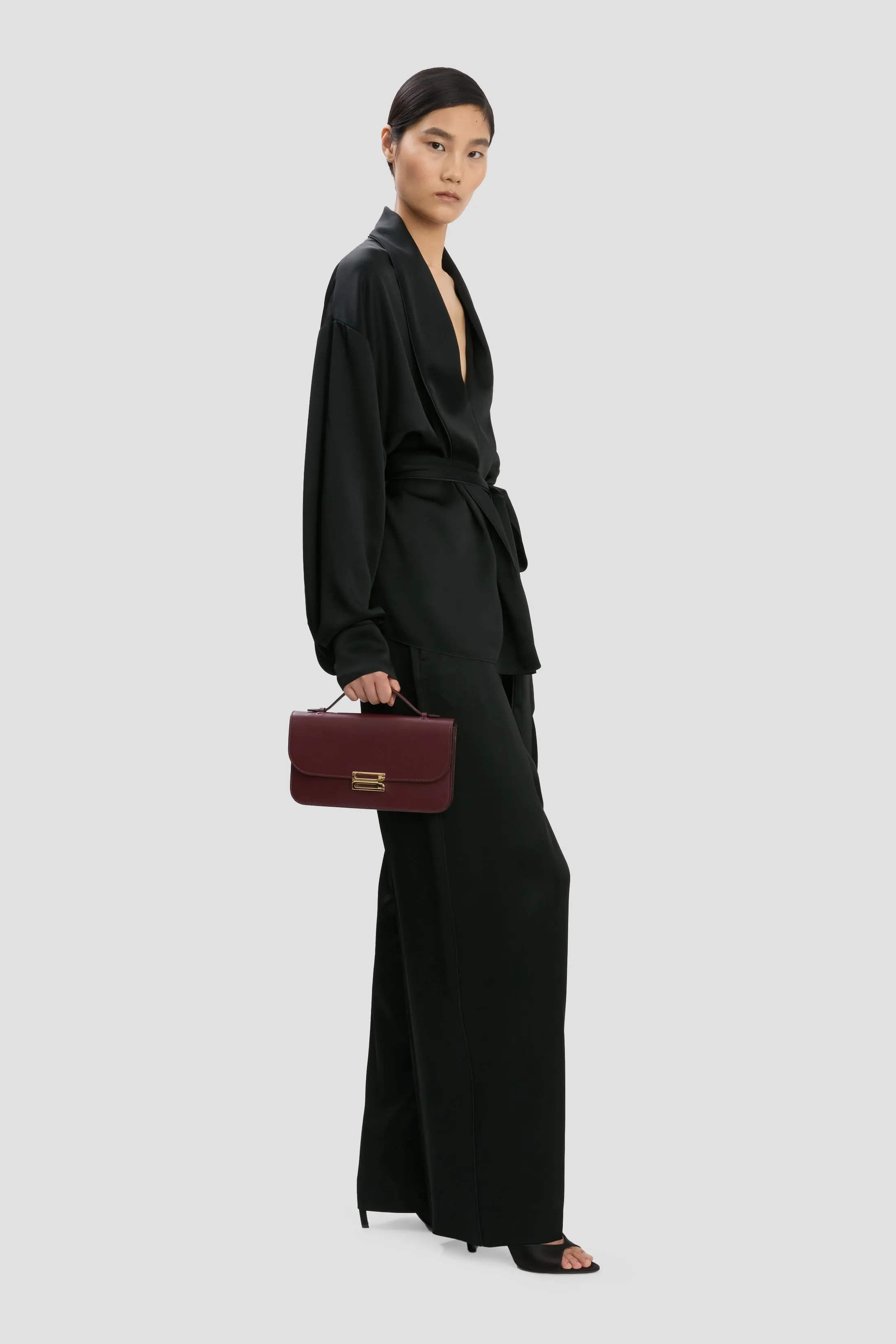 Dorian Pochette In Burgundy Leather sold by Victoria Beckham product image thumbnail 2